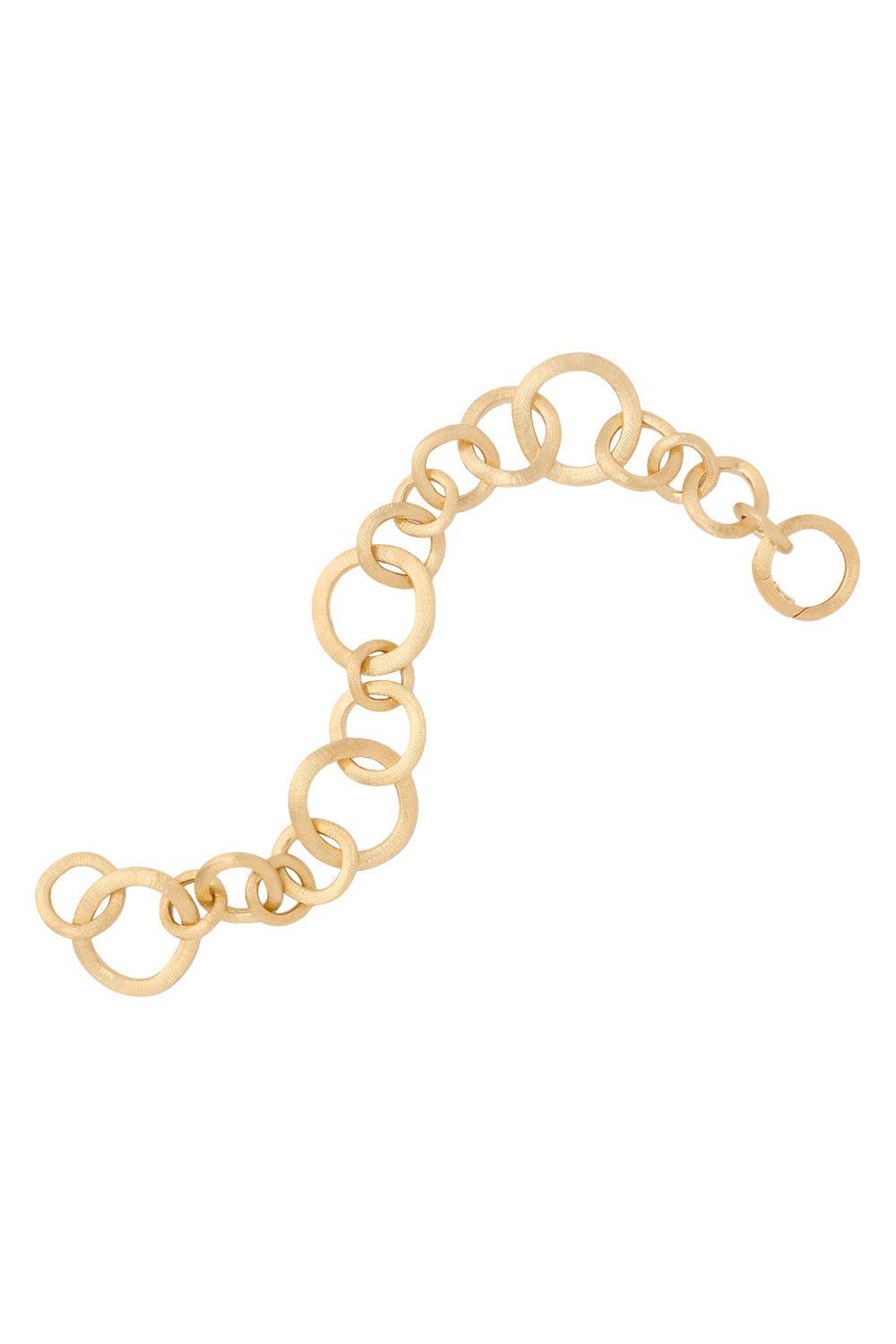 Jaipur Gold Hand Engraved Link Bracelet-YELLOW GOLD-8.25-JEWELRYFINE JEWELBRACELET O-MARCO BICEGO