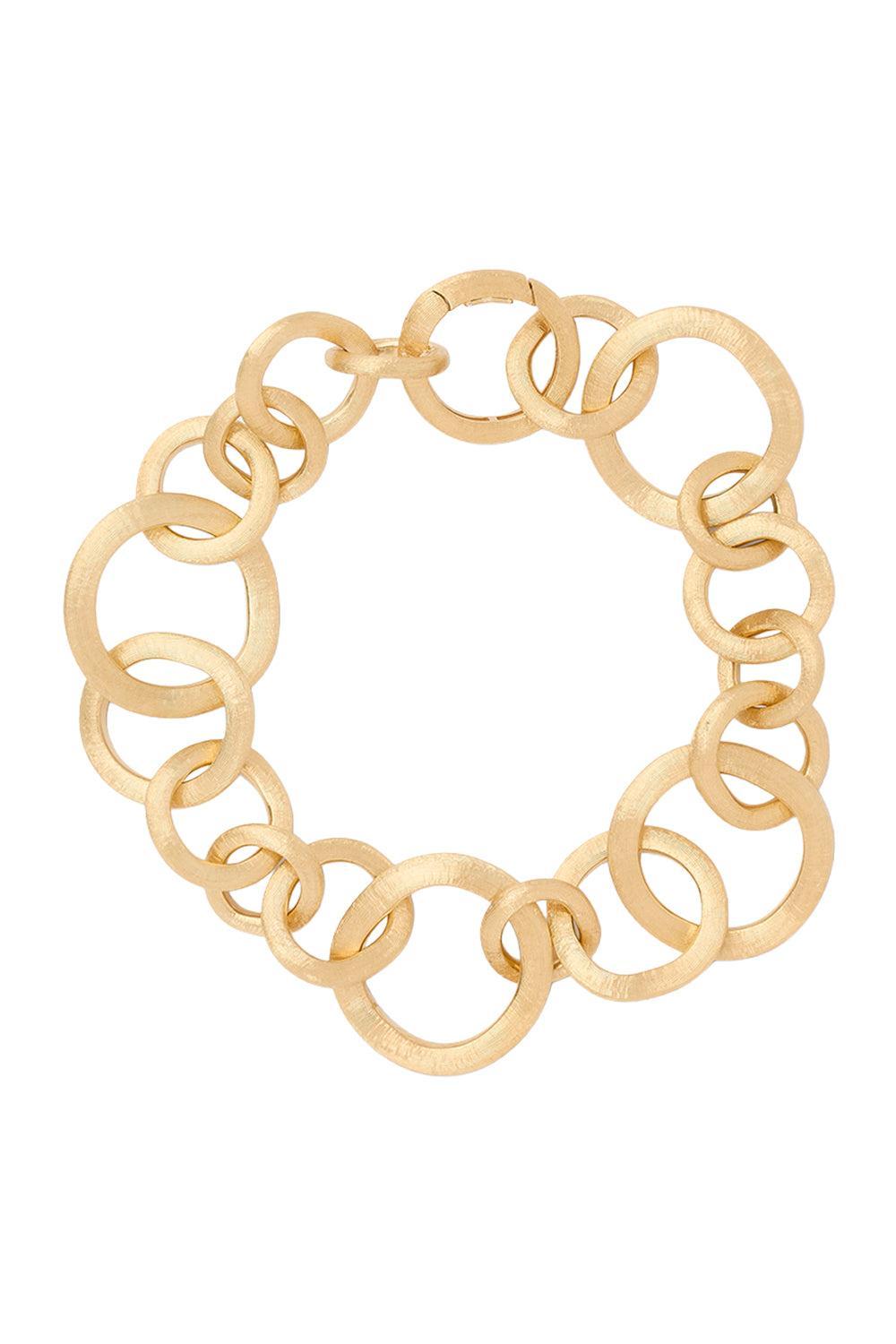 Jaipur Gold Hand Engraved Link Bracelet-YELLOW GOLD-8.25-JEWELRYFINE JEWELBRACELET O-MARCO BICEGO