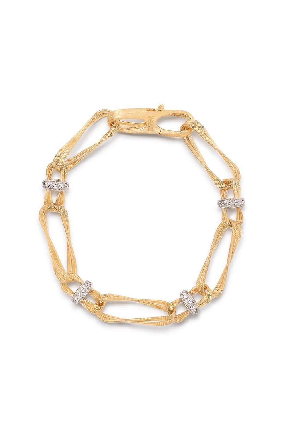 Marrakech Onde Diamond Bracelet-YELLOW GOLD-8.25-JEWELRYFINE JEWELBRACELET O-MARCO BICEGO
