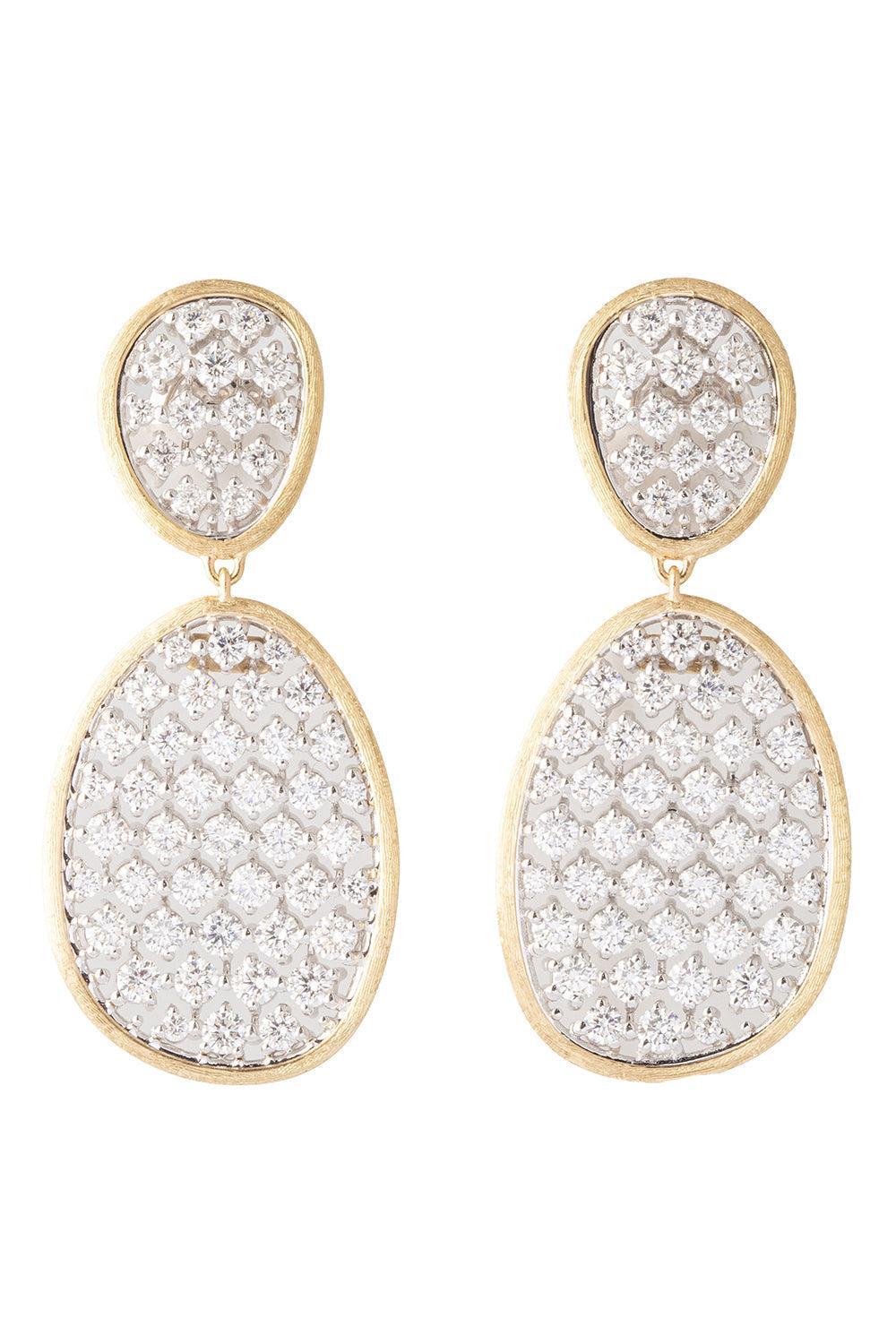 Diamond Lunaria Petal Earrings-YELLOW GOLD-JEWELRYFINE JEWELEARRING-MARCO BICEGO