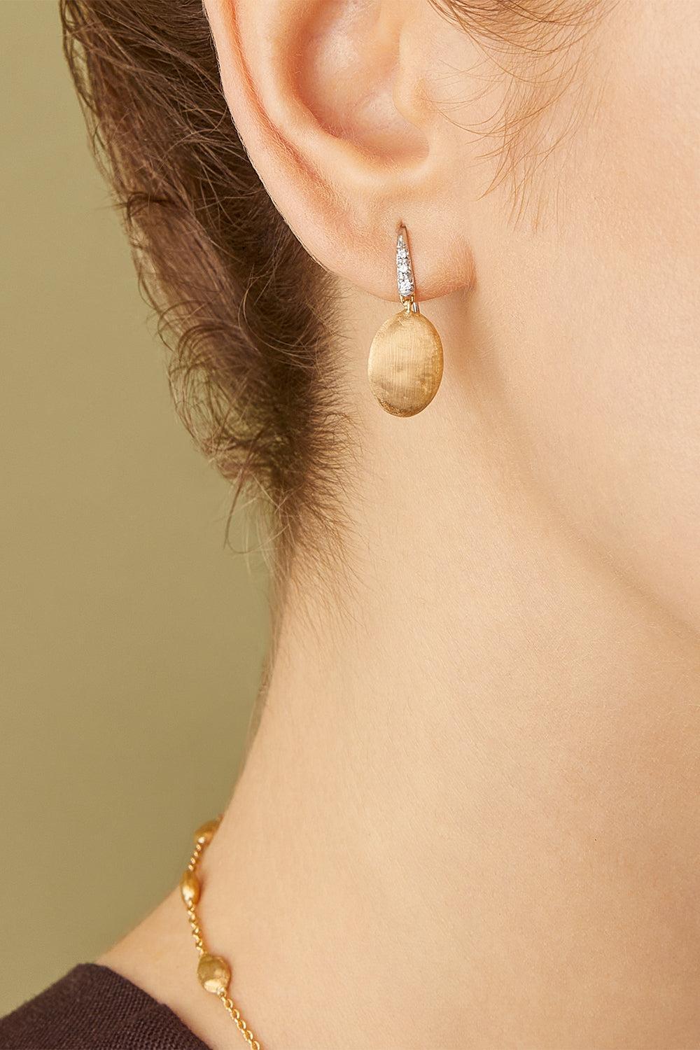 Diamond Siviglia Drop Earrings-YELLOW GOLD-JEWELRYFINE JEWELEARRING-MARCO BICEGO