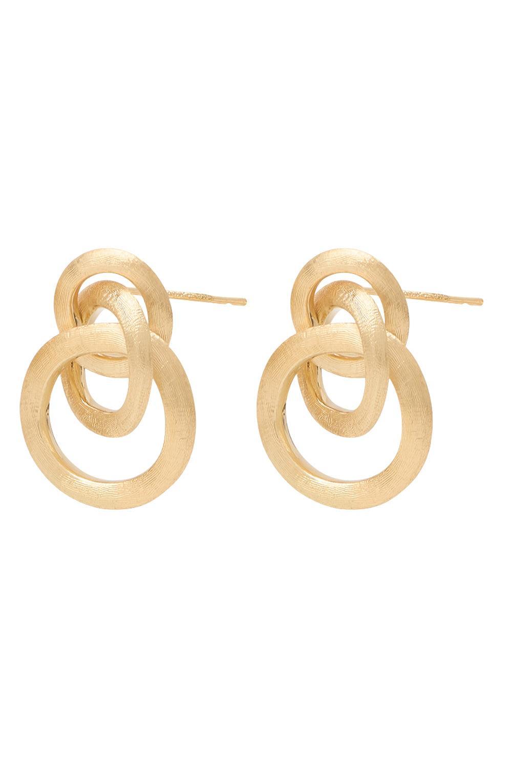 Jaipur Gold Knot Earrings-YELLOW GOLD-JEWELRYFINE JEWELEARRING-MARCO BICEGO