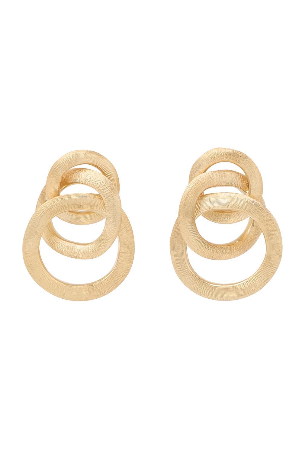 Jaipur Gold Knot Earrings-YELLOW GOLD-JEWELRYFINE JEWELEARRING-MARCO BICEGO