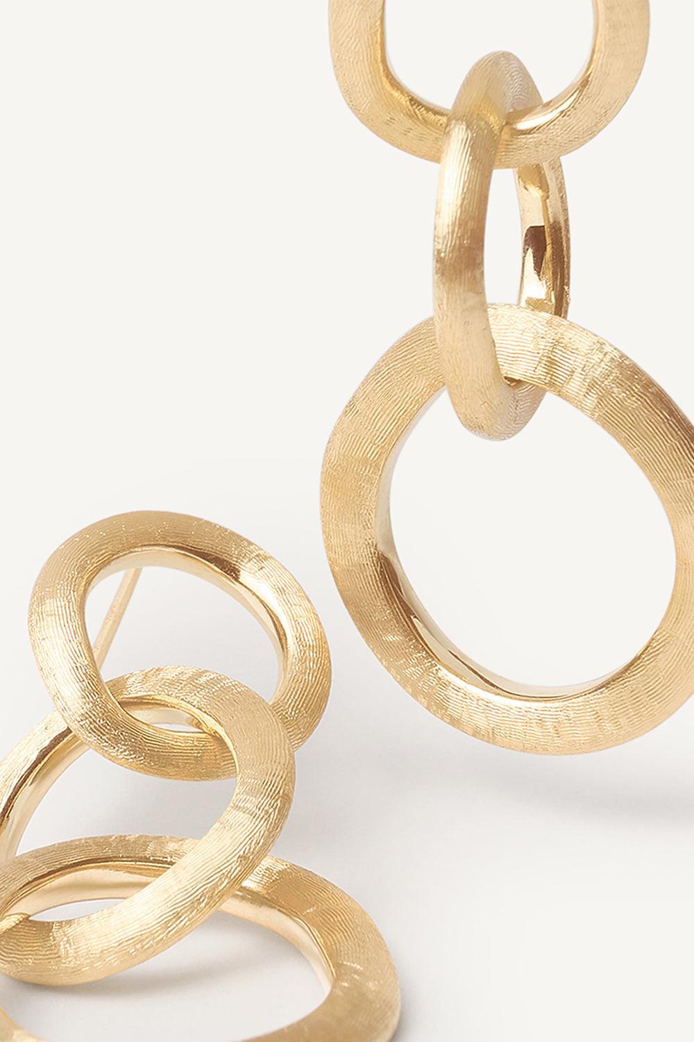 Jaipur Link Drop Earrings-YELLOW GOLD-JEWELRYFINE JEWELEARRING-MARCO BICEGO
