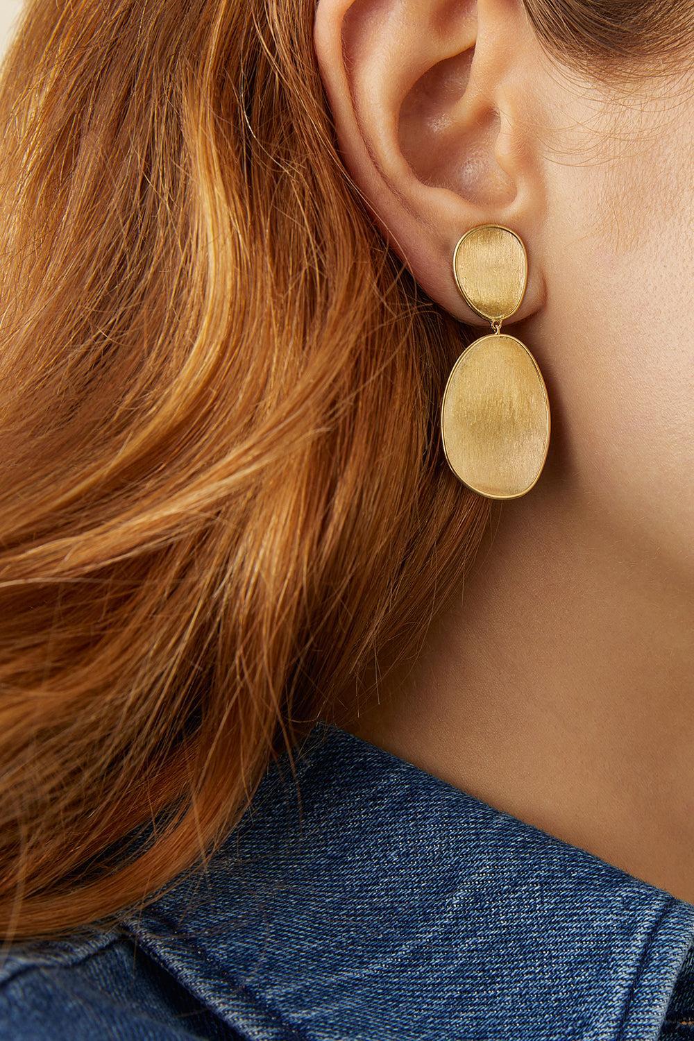 Lunaria Earrings-YELLOW GOLD-JEWELRYFINE JEWELEARRING-MARCO BICEGO