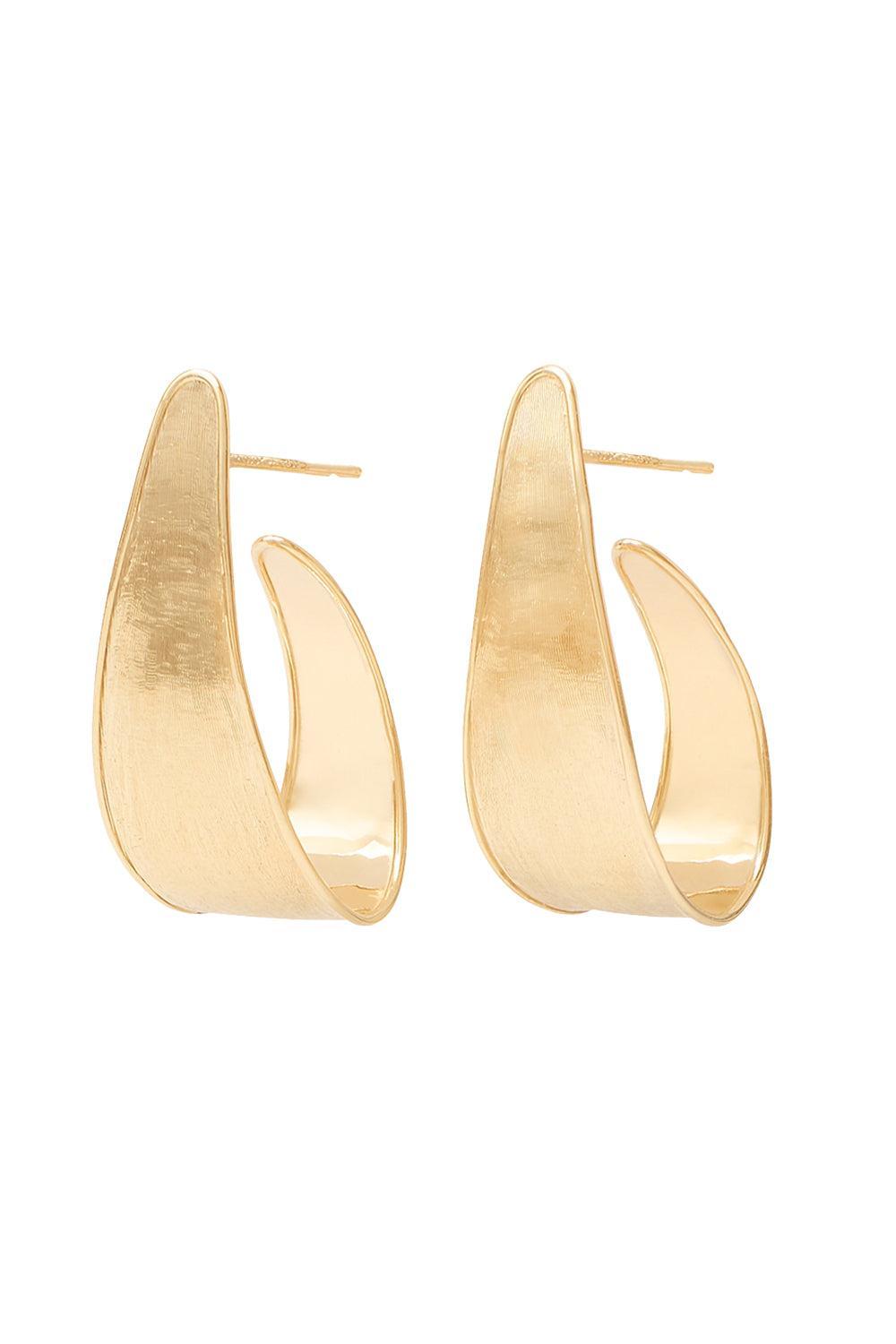 Lunaria Graduated Hoop Earrings-YELLOW GOLD-JEWELRYFINE JEWELEARRING-MARCO BICEGO