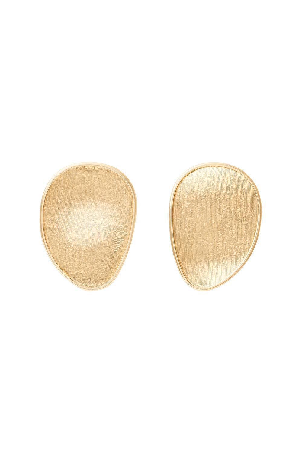 Medium Petal Lunaria Stud Earrings-YELLOW GOLD-JEWELRYFINE JEWELEARRING-MARCO BICEGO