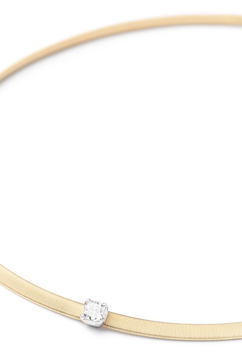 MARCO BICEGO-Diamond Coil Necklace-YELLOW GOLD