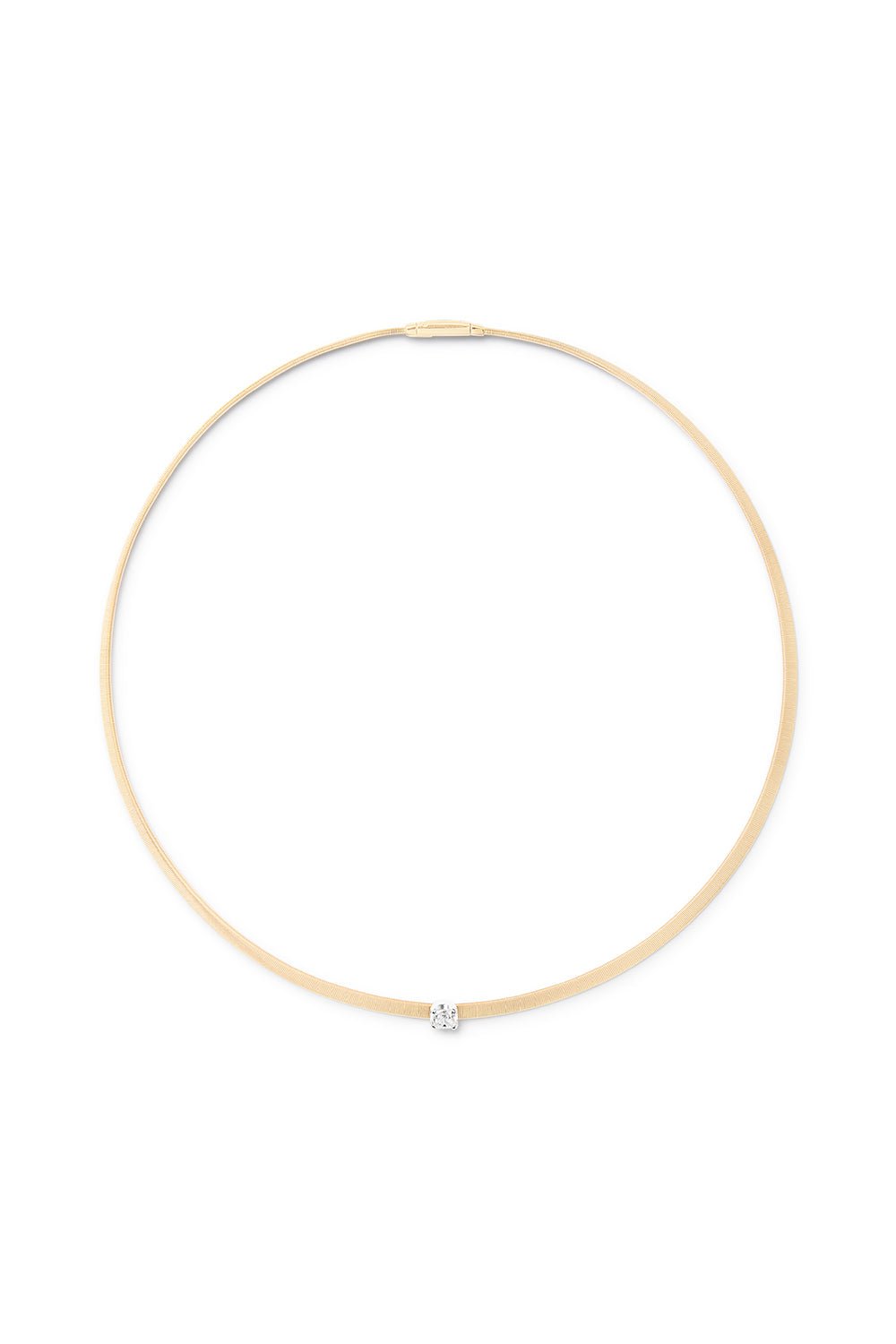 MARCO BICEGO-Diamond Coil Necklace-YELLOW GOLD