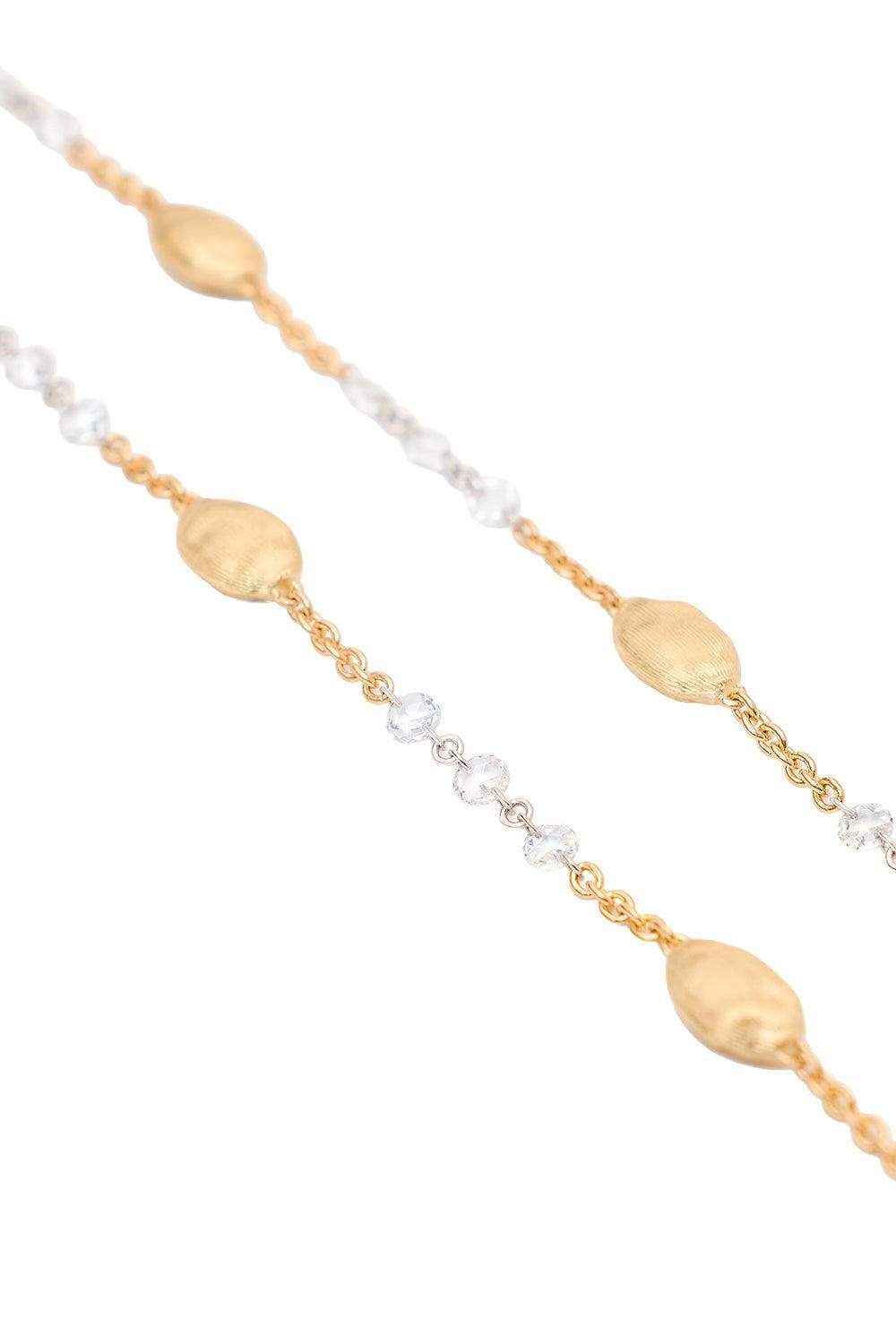 Diamond Siviglia Alternative Necklace-YELLOW GOLD-16.5-JEWELRYFINE JEWELNECKLACE O-MARCO BICEGO