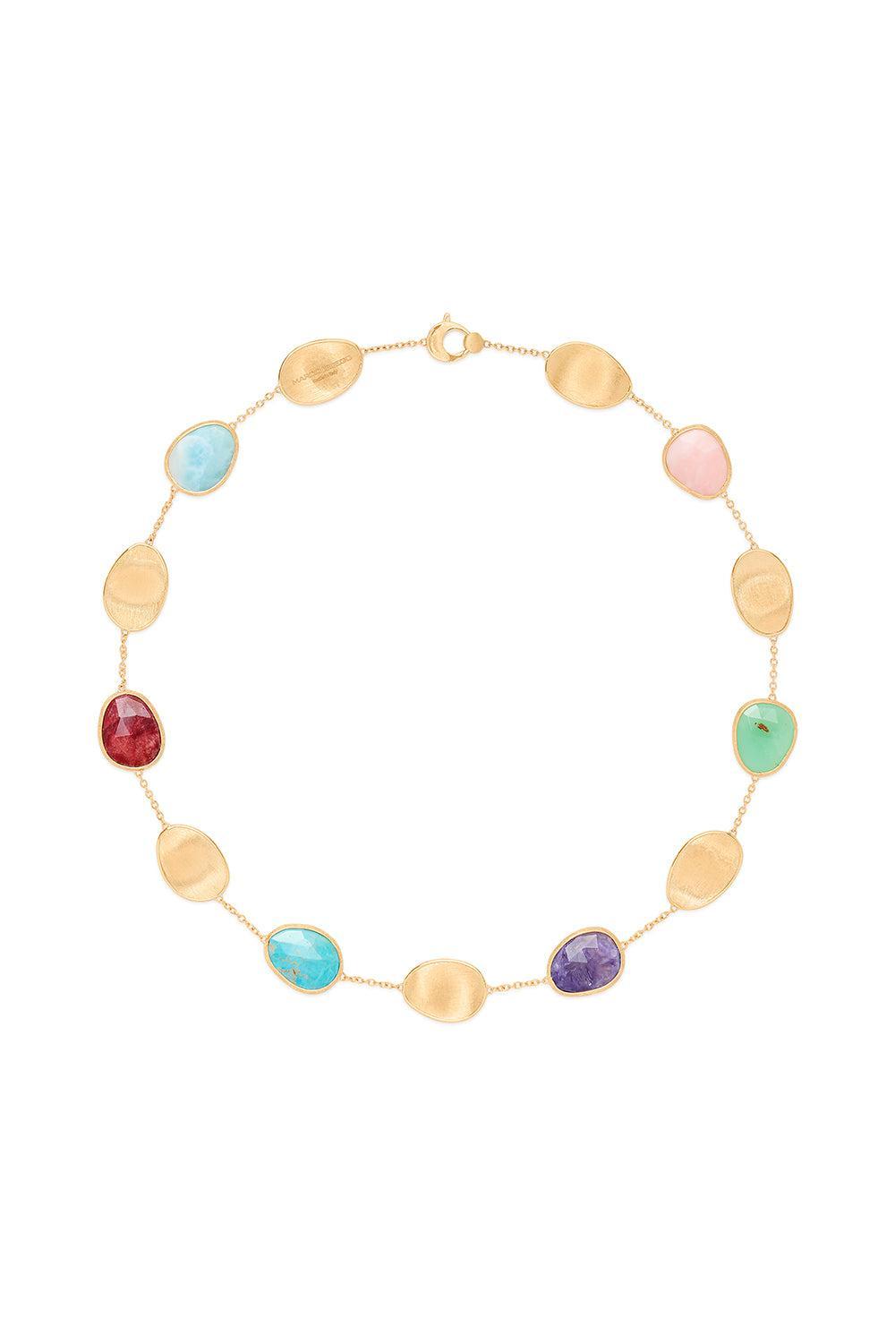 Lunaria Mixed Stone Collar Necklace-YELLOW GOLD-17-JEWELRYFINE JEWELNECKLACE O-MARCO BICEGO