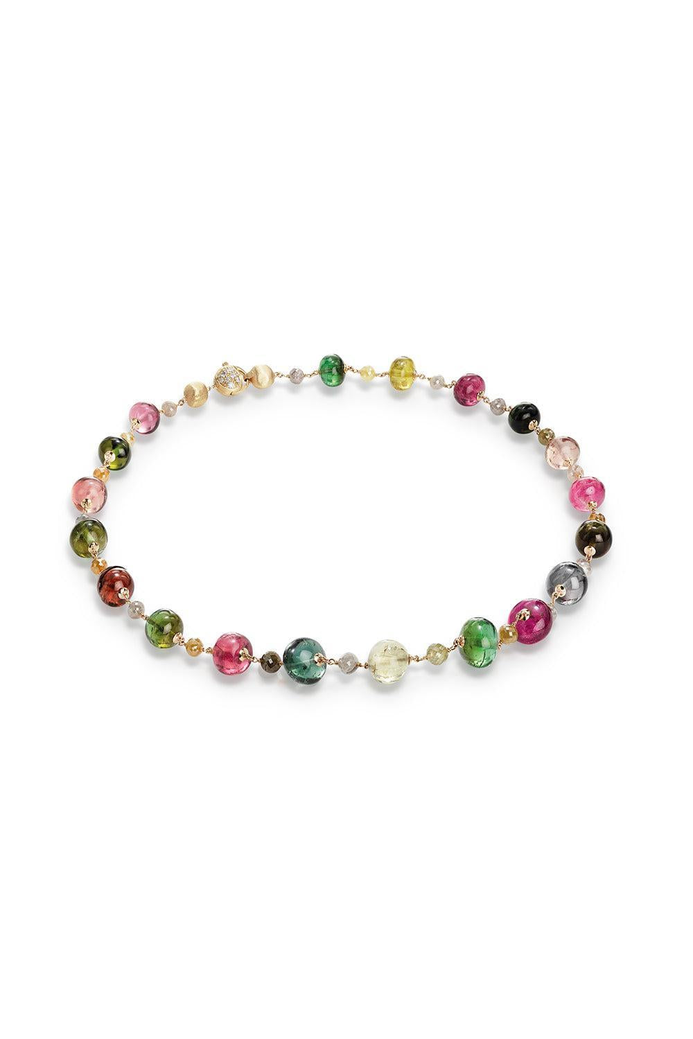 Unico Tourmaline Diamond Necklace-YELLOW GOLD-19-JEWELRYFINE JEWELNECKLACE O-MARCO BICEGO