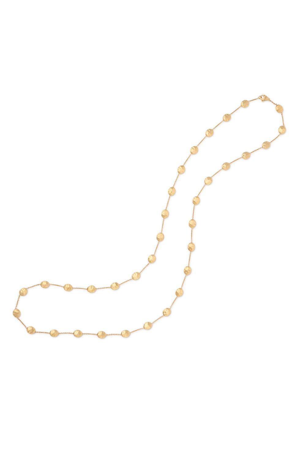 Large Bean Siviglia Long Necklace-YELLOW GOLD-36-JEWELRYFINE JEWELNECKLACE O-MARCO BICEGO