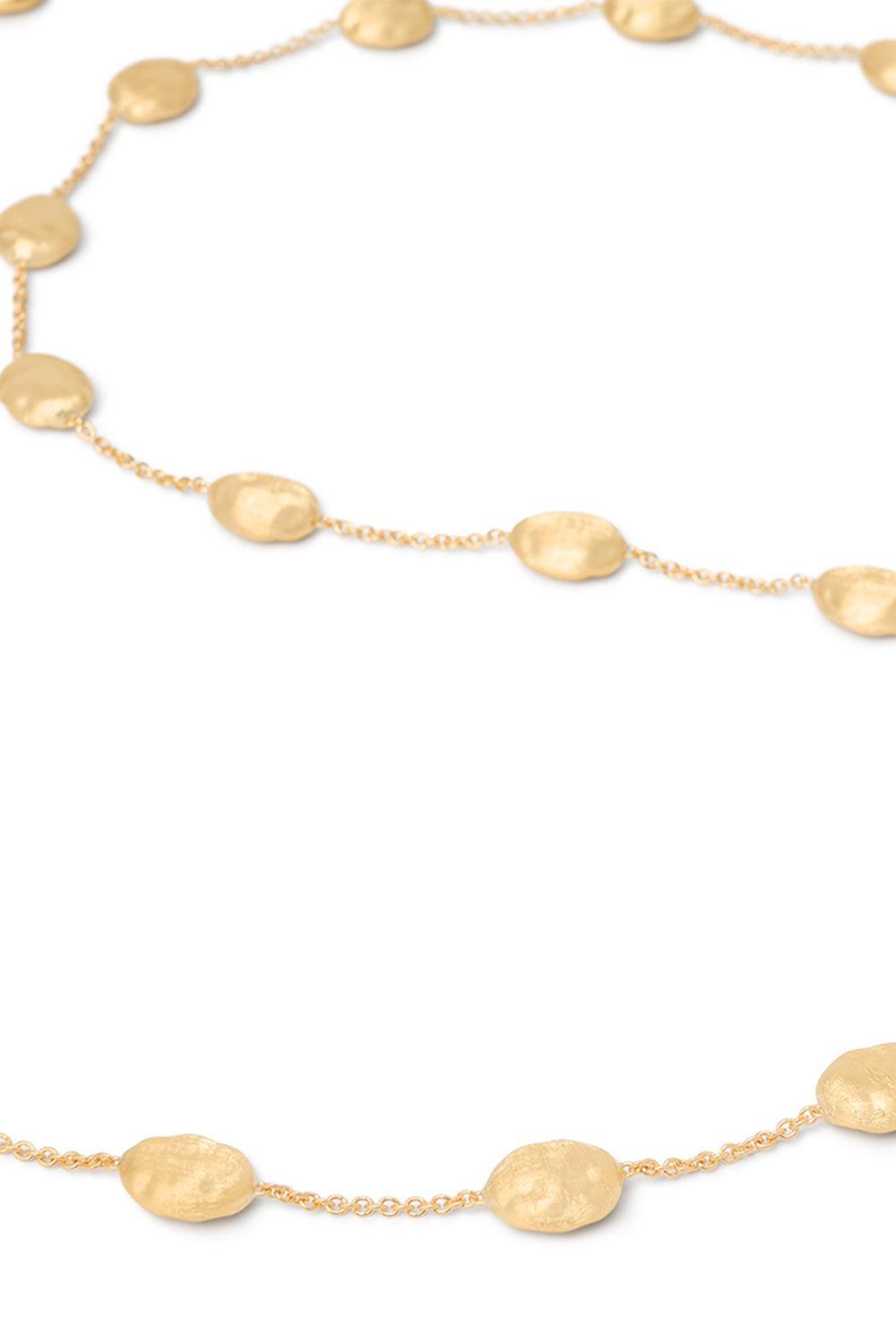 Large Bean Siviglia Long Necklace-YELLOW GOLD-36-JEWELRYFINE JEWELNECKLACE O-MARCO BICEGO