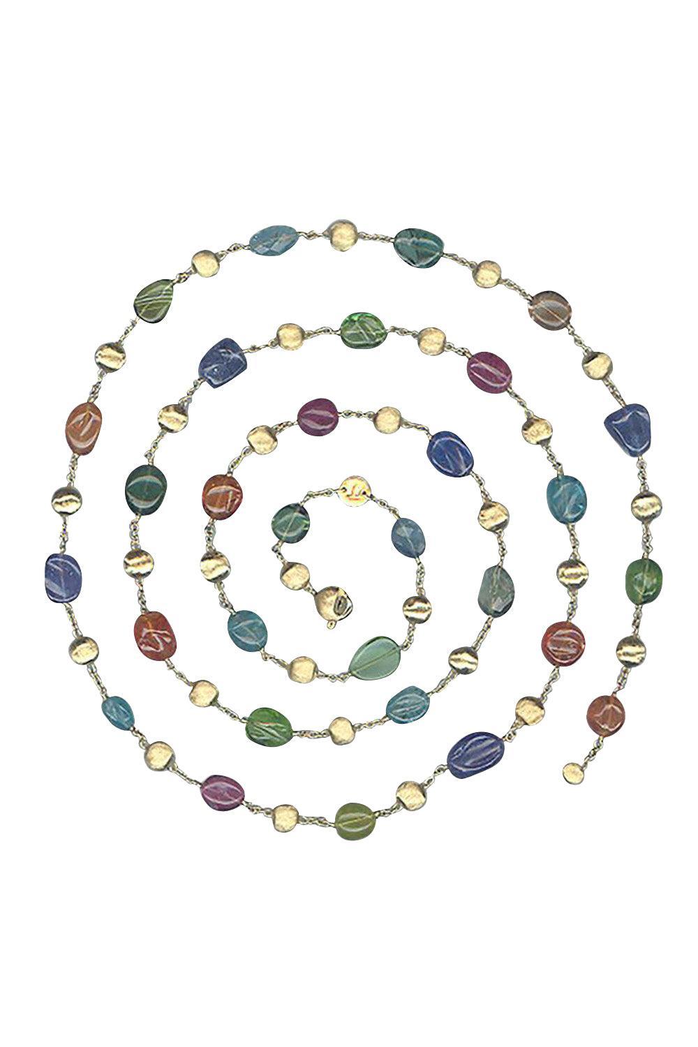 Mixed Gemstone Master Necklace-YELLOW GOLD-36-JEWELRYFINE JEWELNECKLACE O-MARCO BICEGO