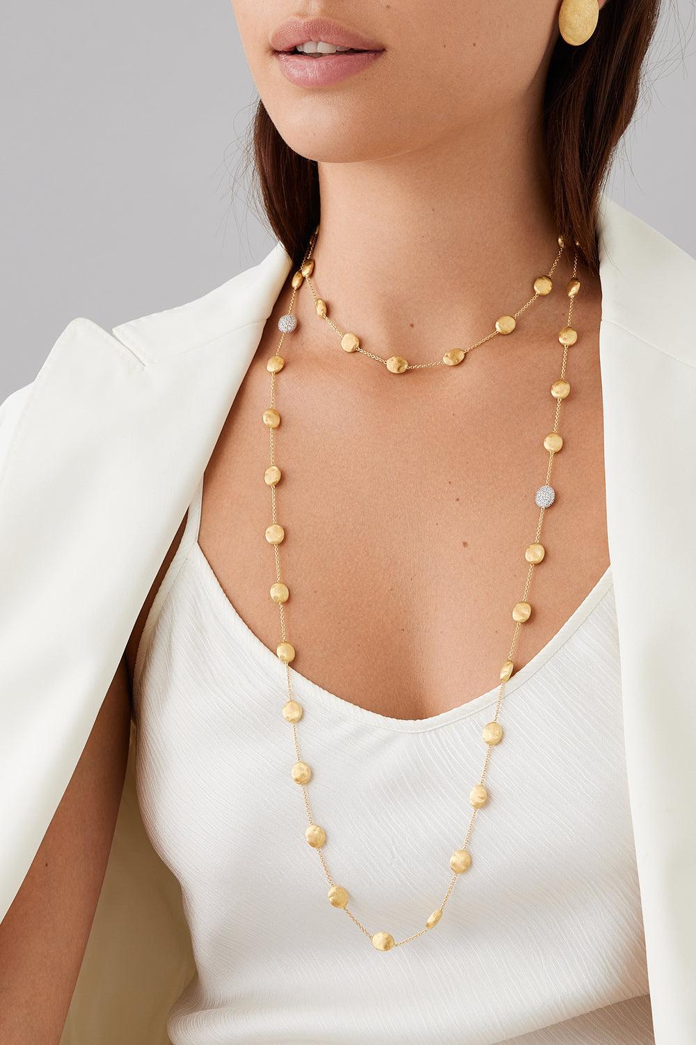 Siviglia Diamond Bead Necklace-YELLOW GOLD-49.5-JEWELRYFINE JEWELNECKLACE O-MARCO BICEGO