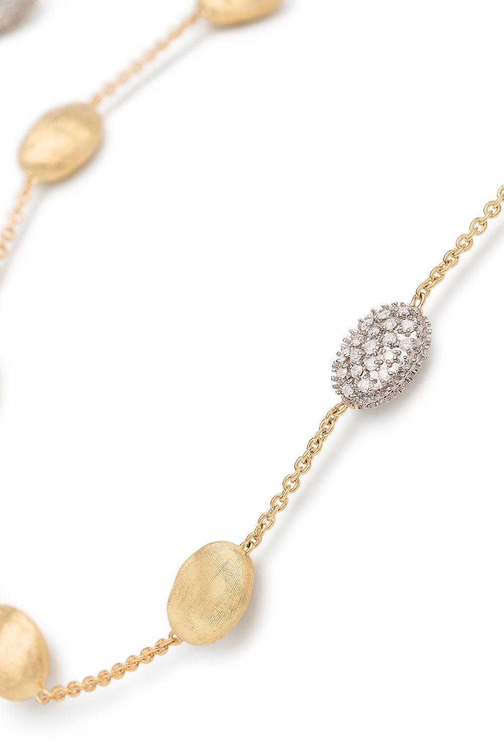 Siviglia Diamond Bead Necklace-YELLOW GOLD-49.5-JEWELRYFINE JEWELNECKLACE O-MARCO BICEGO