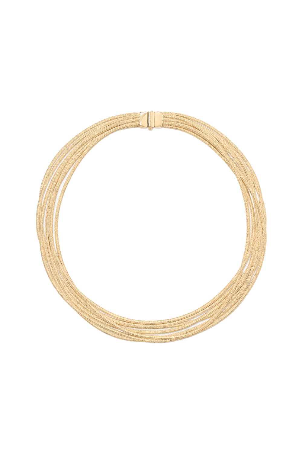 MARCO BICEGO-7-Strand Woven Cairo Necklace-YELLOW GOLD