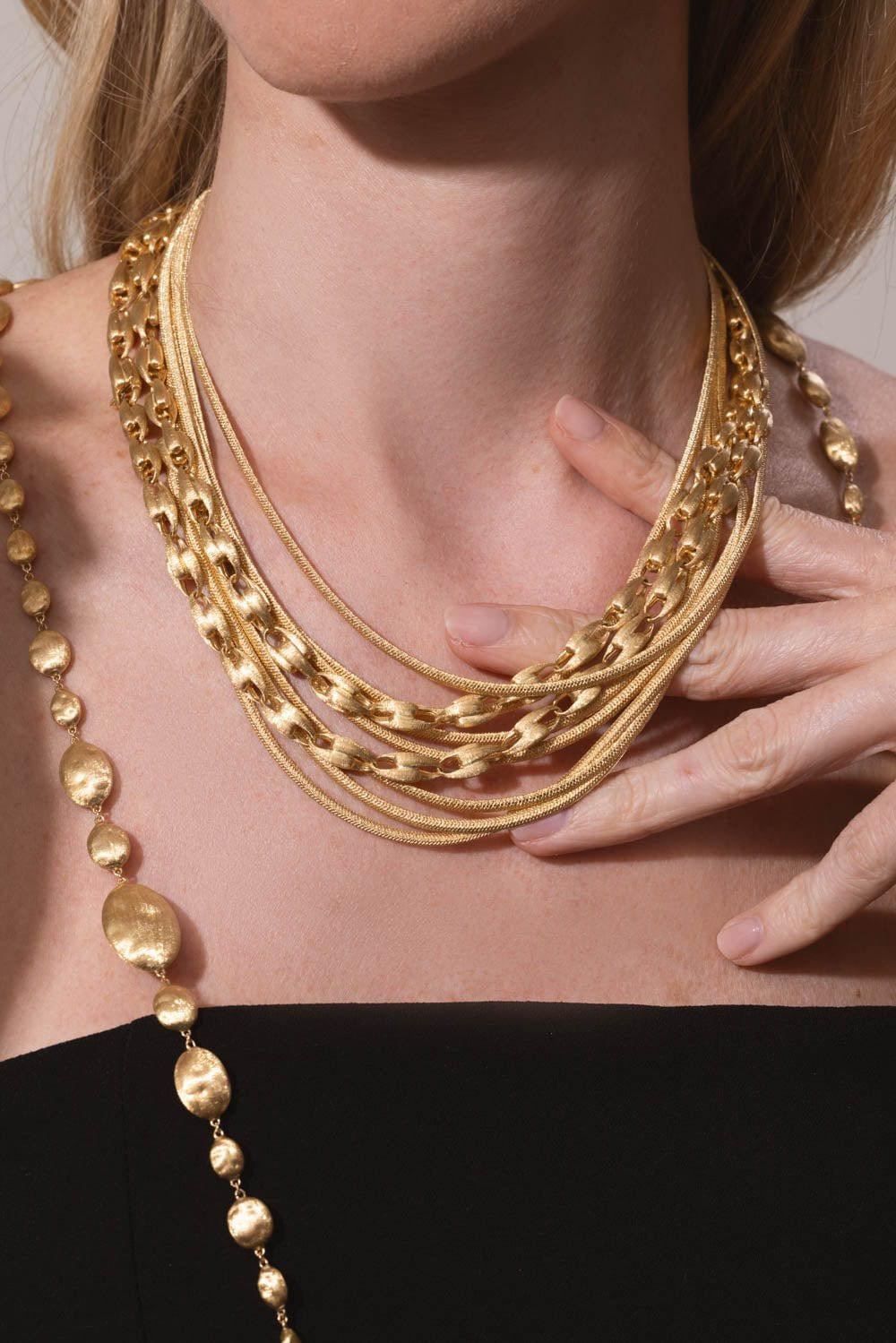 MARCO BICEGO-Lucia Link Necklace-YELLOW GOLD