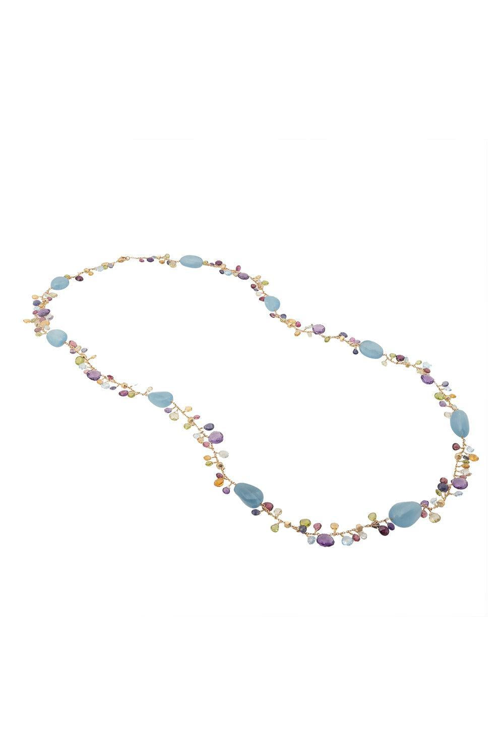 Master Piece Mixed Gemstone Necklace-YELLOW GOLD-36-JEWELRYFINE JEWELPENDANT-MARCO BICEGO