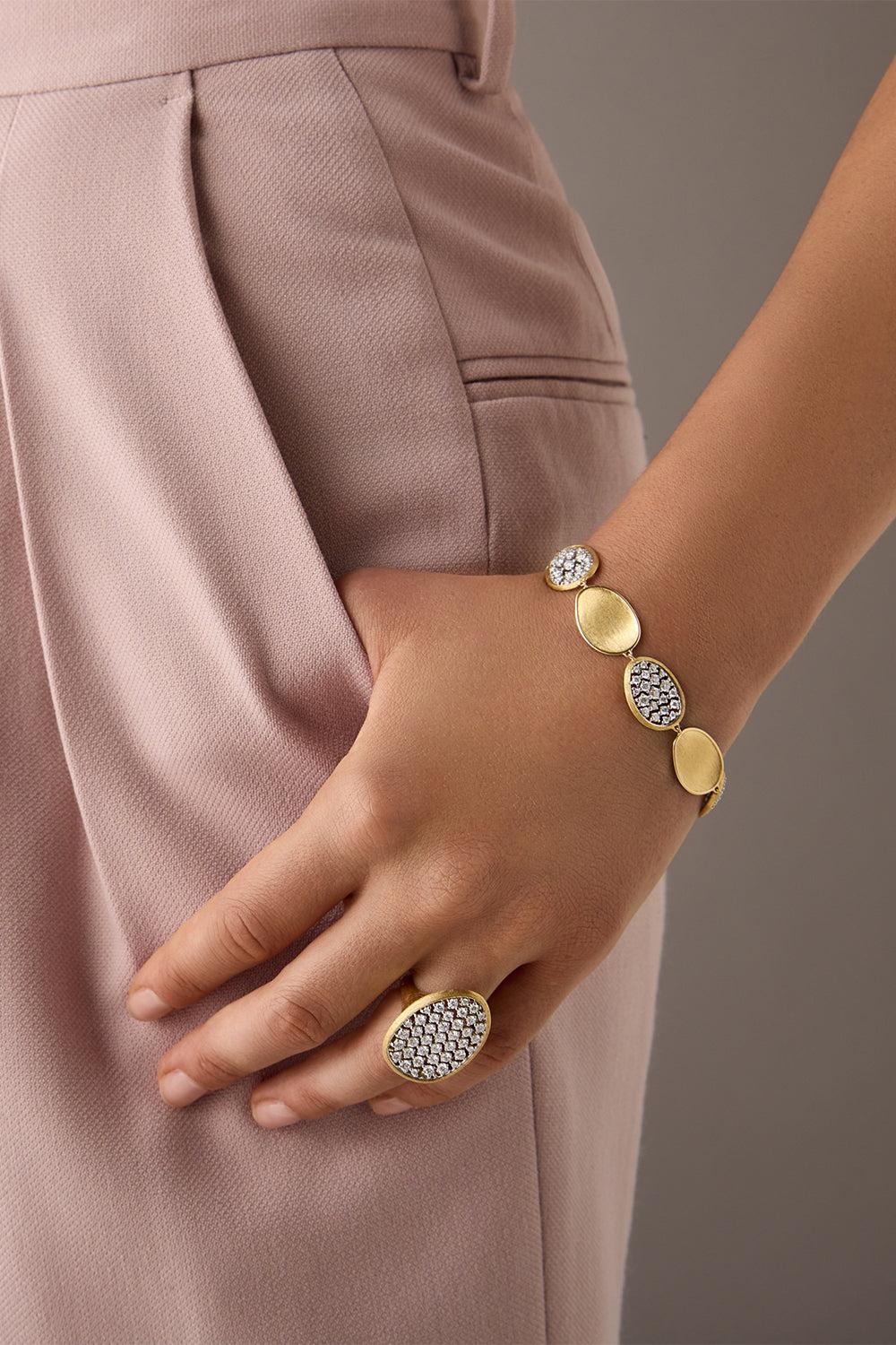 Diamond Lunaria Ring-YELLOW GOLD-7-JEWELRYFINE JEWELRING-MARCO BICEGO