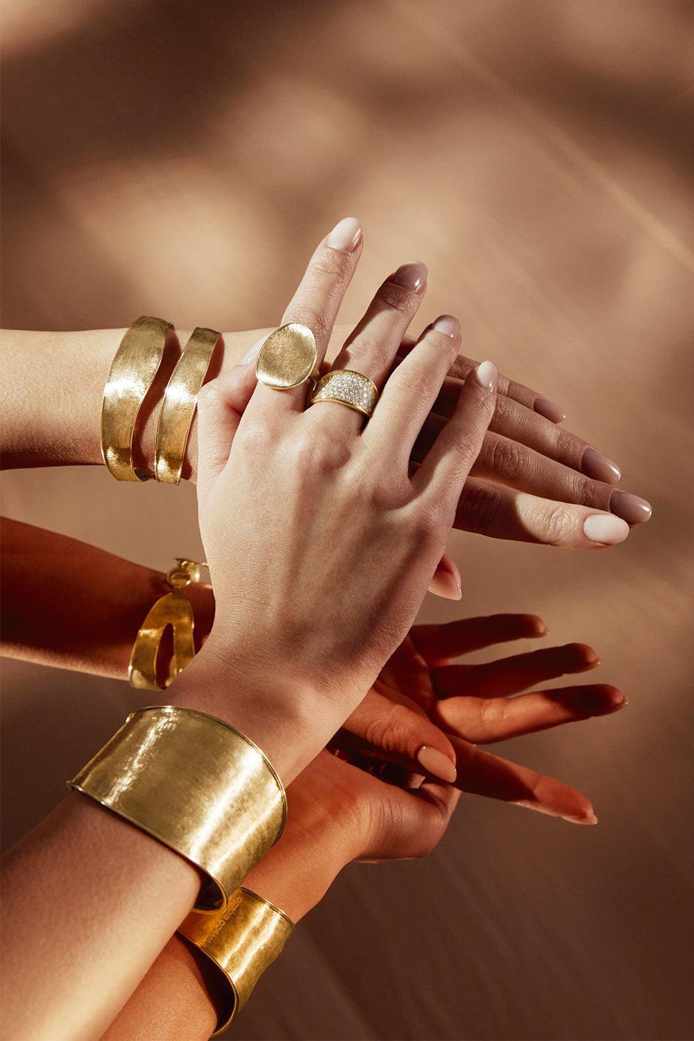 MARCO BICEGO-Shield Lunaria Ring-YELLOW GOLD