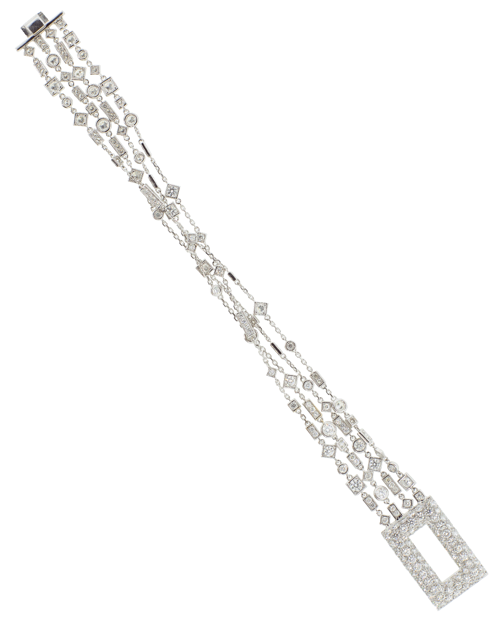 MARIANI-Cosmo Diamond Bracelet-WHITE GOLD
