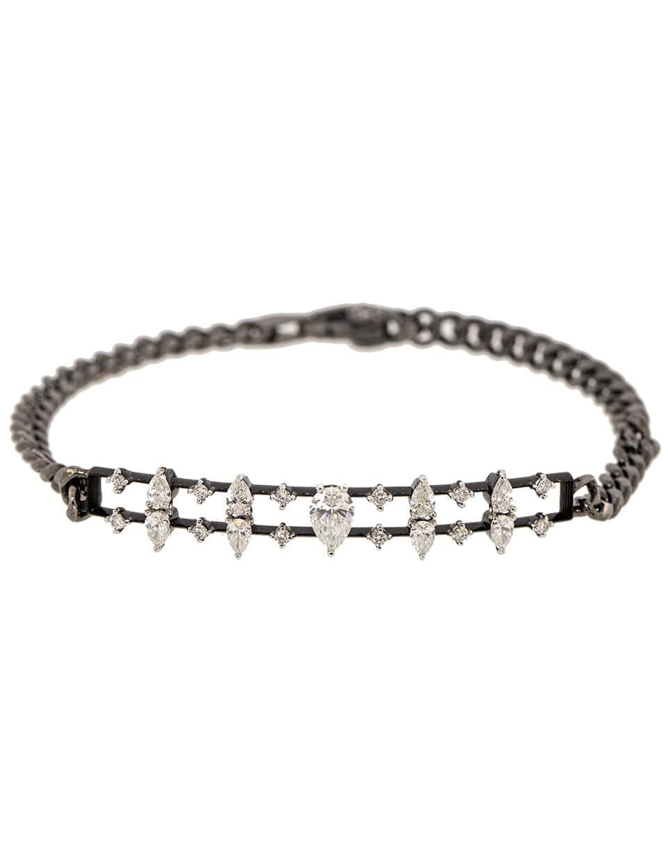 MARIANI-Phantom Diamond Black Bracelet-WHITE GOLD