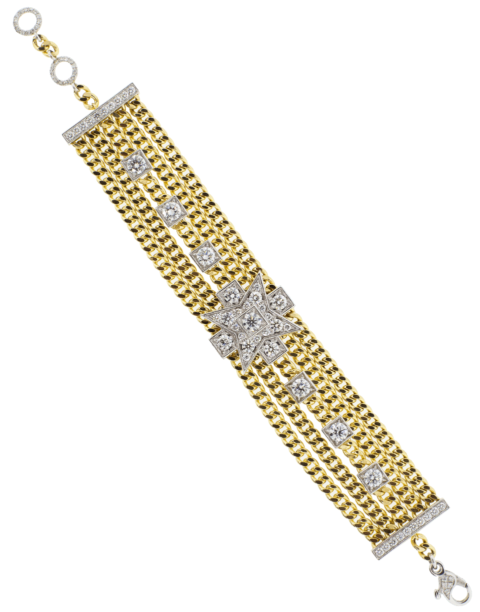 MARIANI-Maltese Collection Diamond Bracelet-YELLOW GOLD