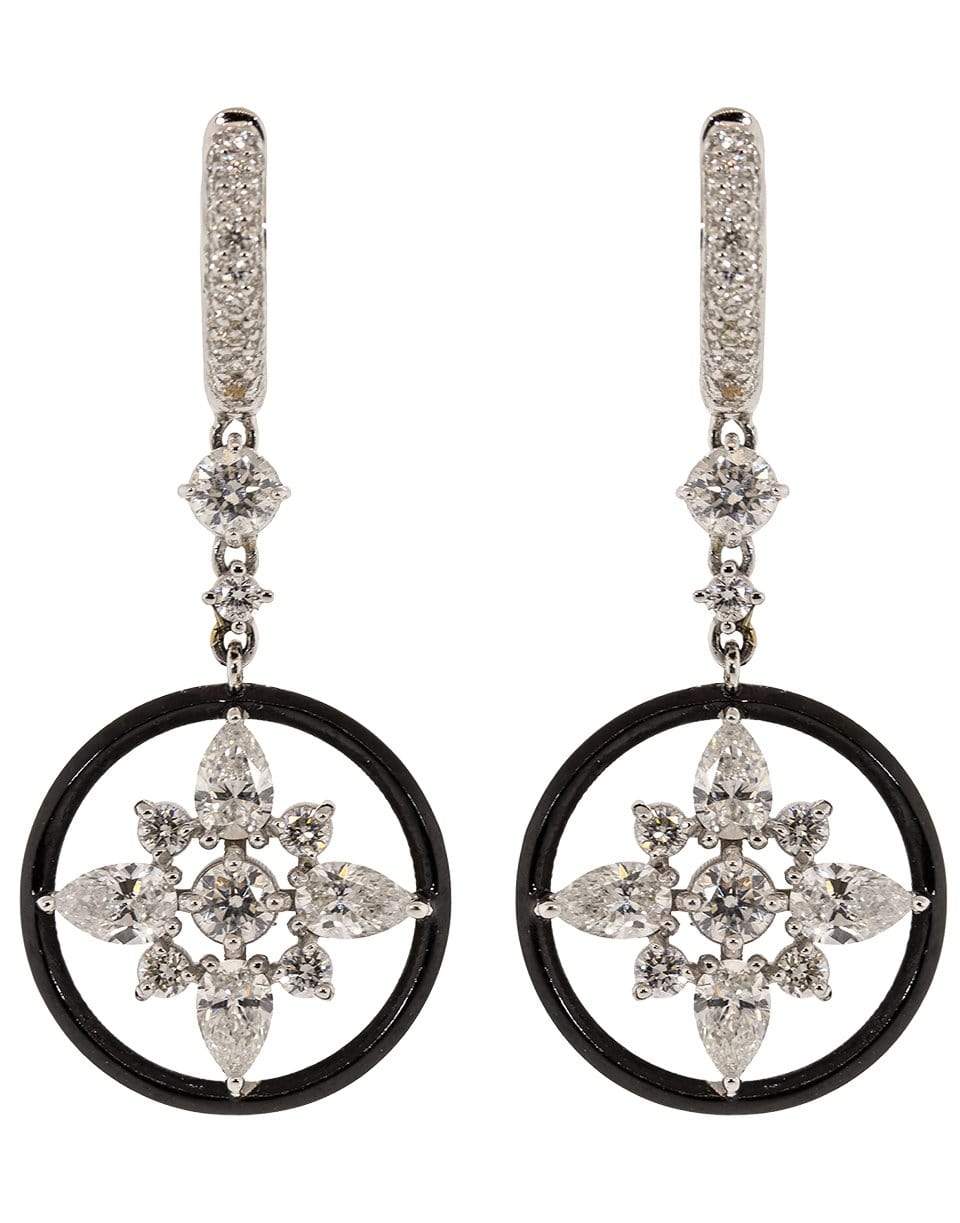 MARIANI-Croce Del Sud Diamond Drop Earrings-WHITE GOLD