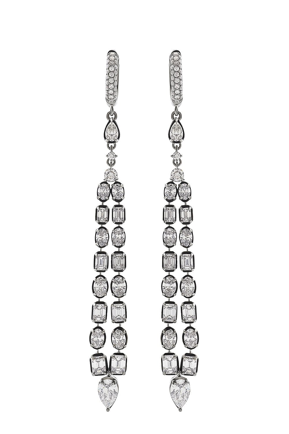 MARIANI-Dard Earrings-WHITE GOLD