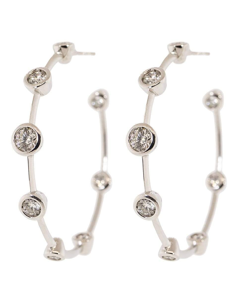 MARIANI-Diamond Station Hoops-WHITE GOLD