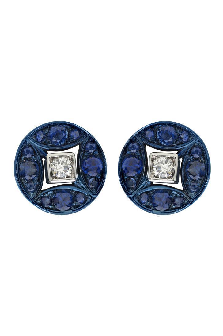 Lucilla Stud Earrings-WHITE GOLD-JEWELRYFINE JEWELEARRING-MARIANI