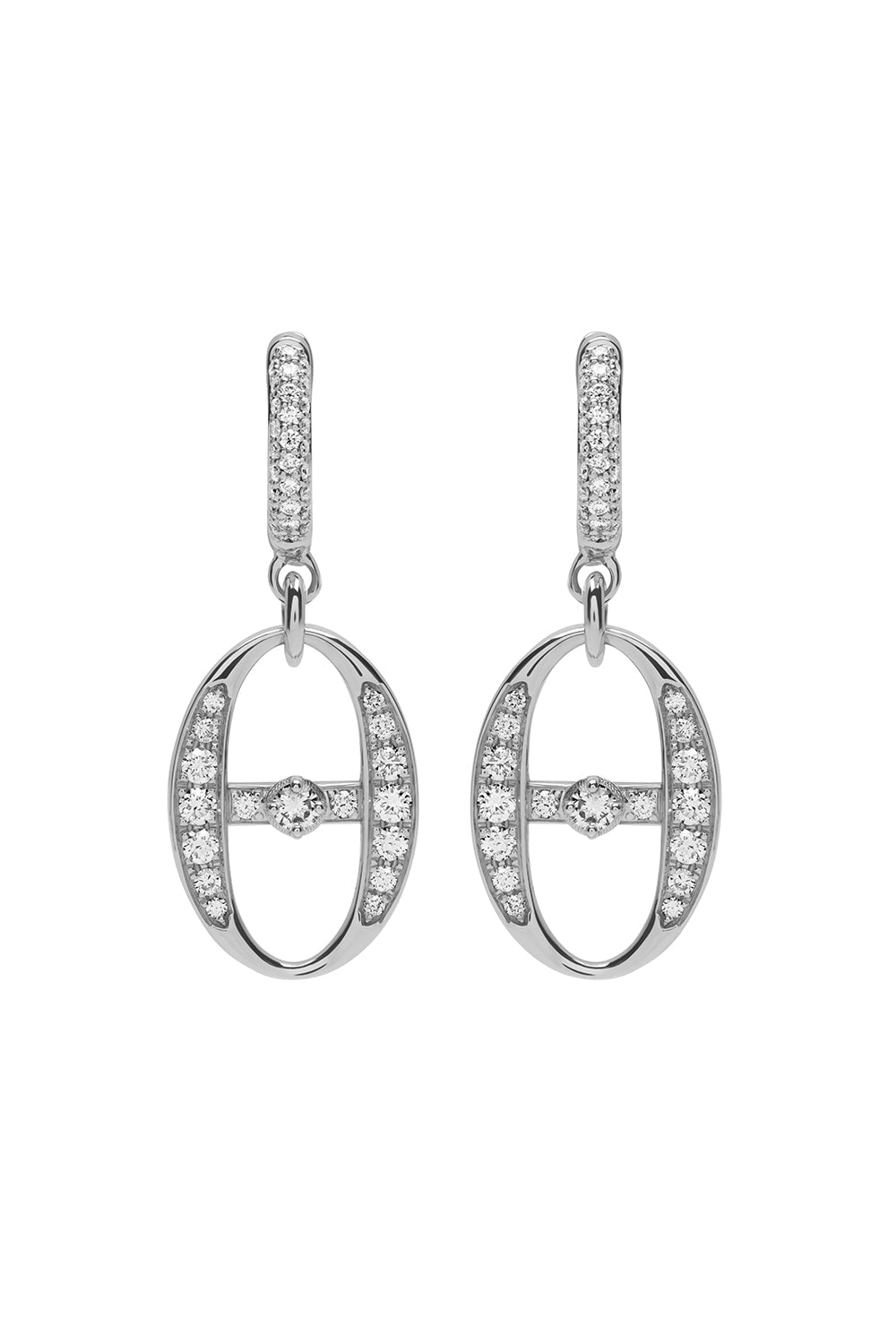 MARIANI-Marina Drop Earrings-WHITE GOLD