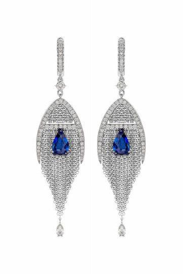 Mitre Earrings-WHITE GOLD-JEWELRYFINE JEWELEARRING-MARIANI