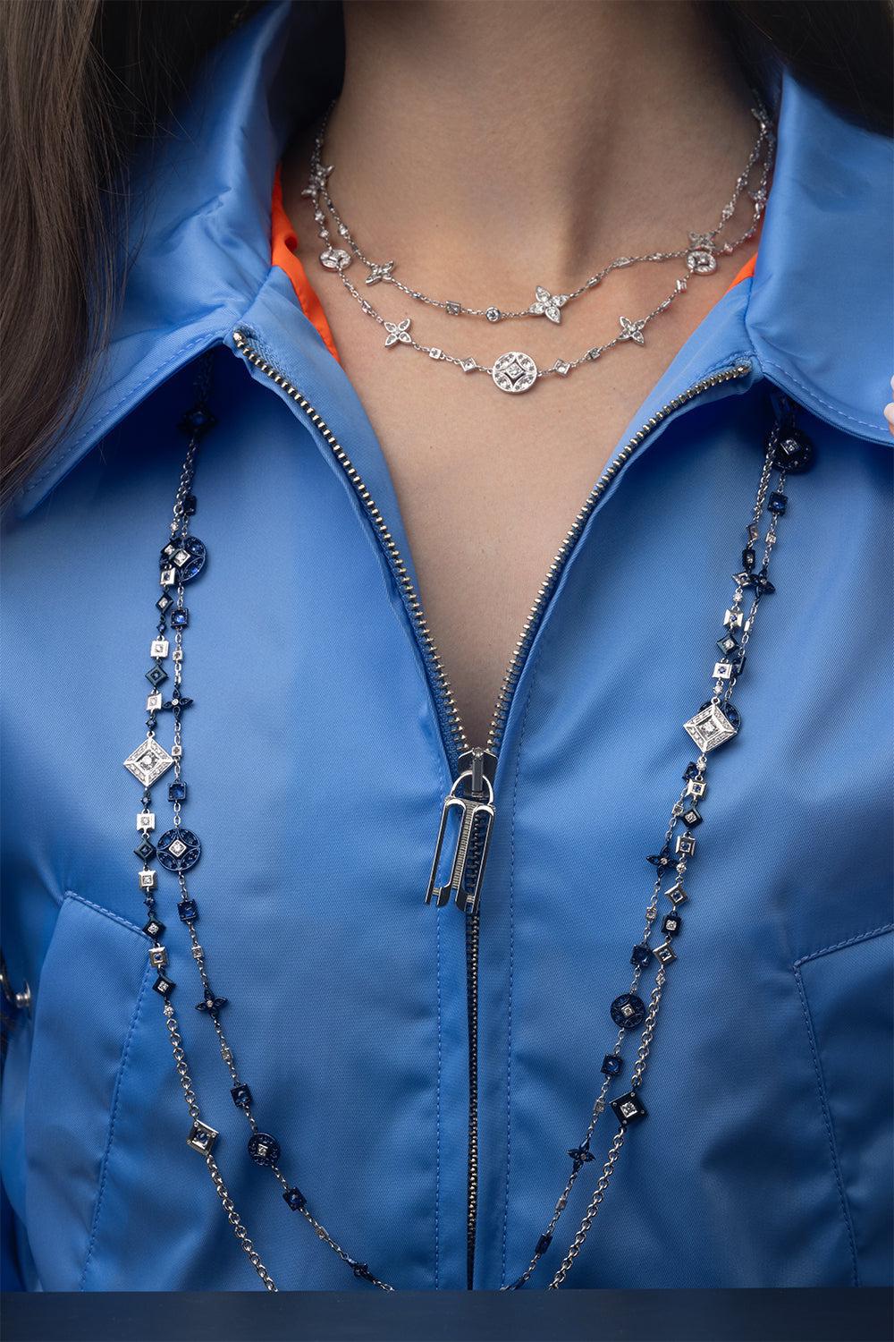 Erte Necklace-WHITE GOLD-JEWELRYFINE JEWELNECKLACE O-MARIANI