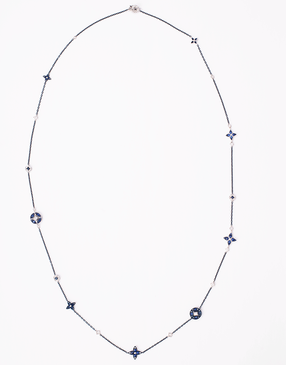 MARIANI-Lucilla Sapphire and Diamond Necklace-WHITE GOLD