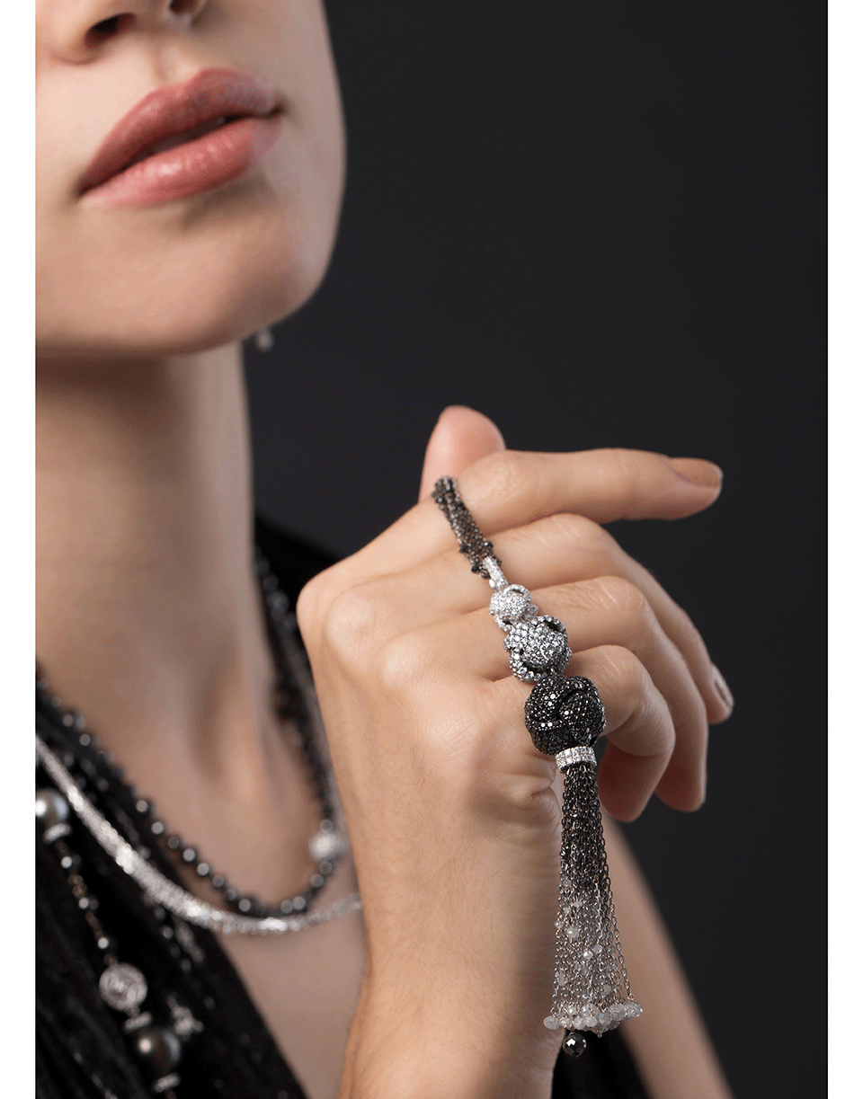 MARIANI-Nodi Knot Diamond Necklace-WHITE GOLD