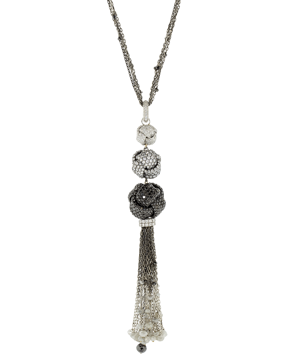 MARIANI-Nodi Knot Diamond Necklace-WHITE GOLD