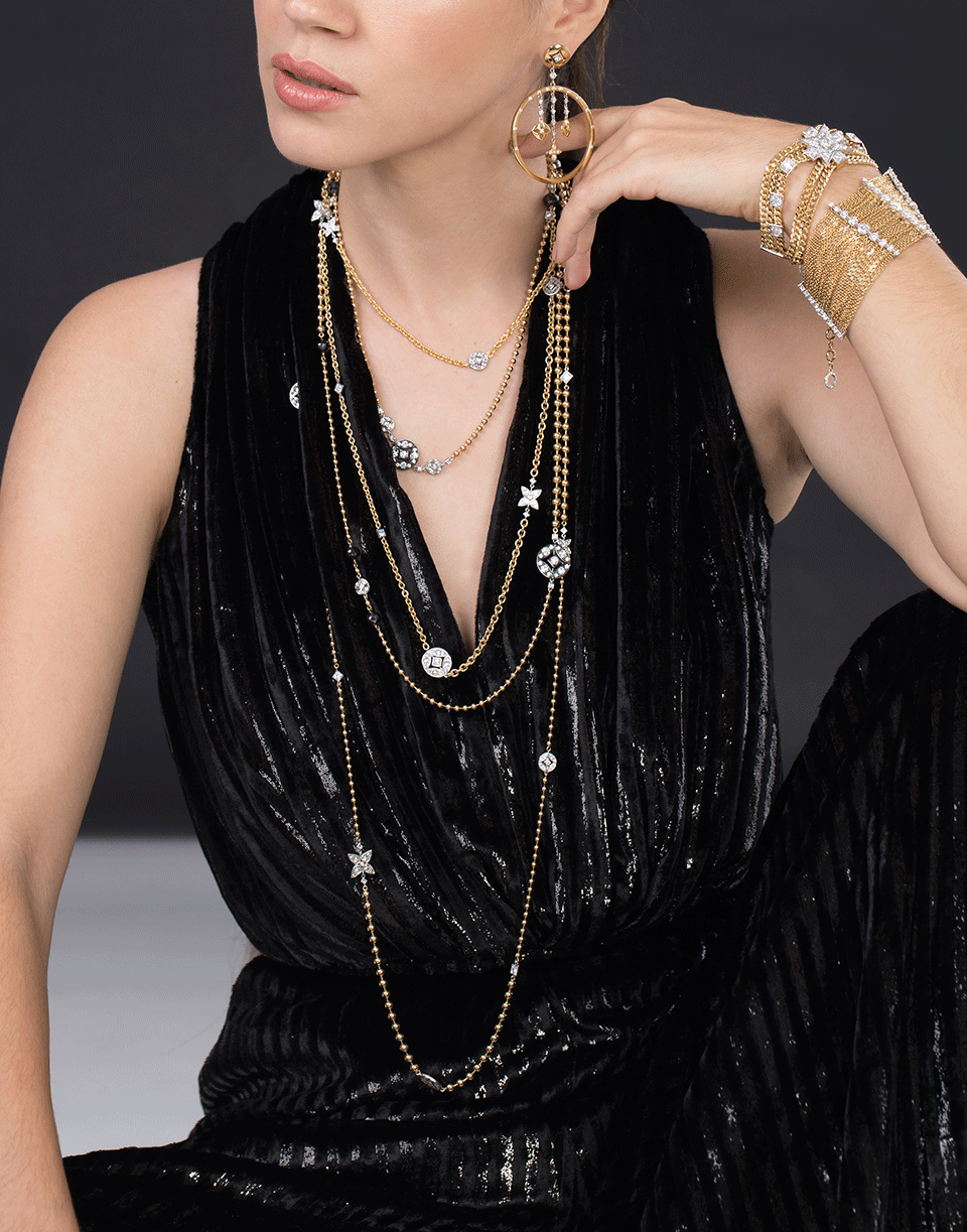 MARIANI-Lucilla Diamond Necklace-YELLOW GOLD