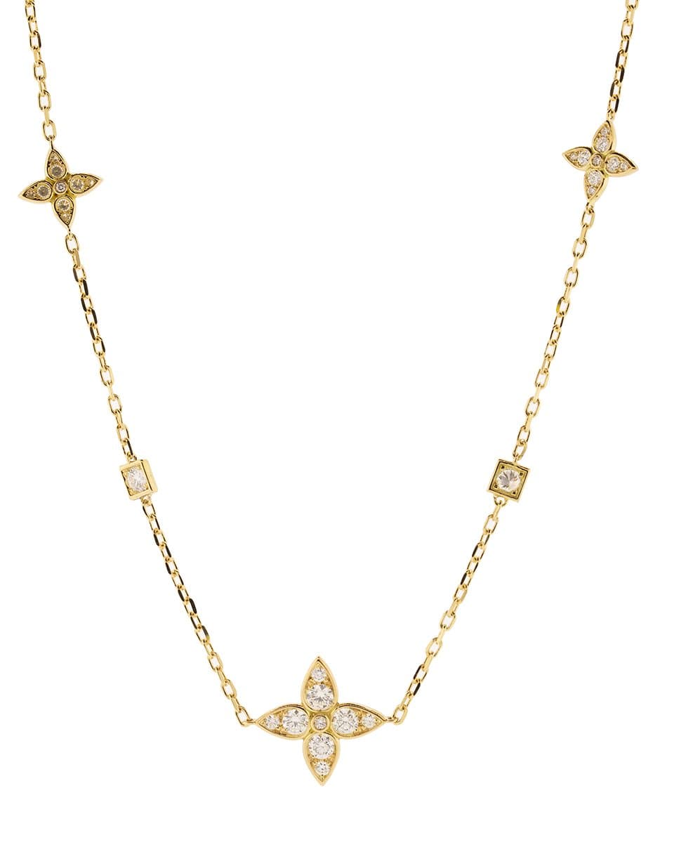 MARIANI-Lucilla Diamond Station Necklace-YELLOW GOLD