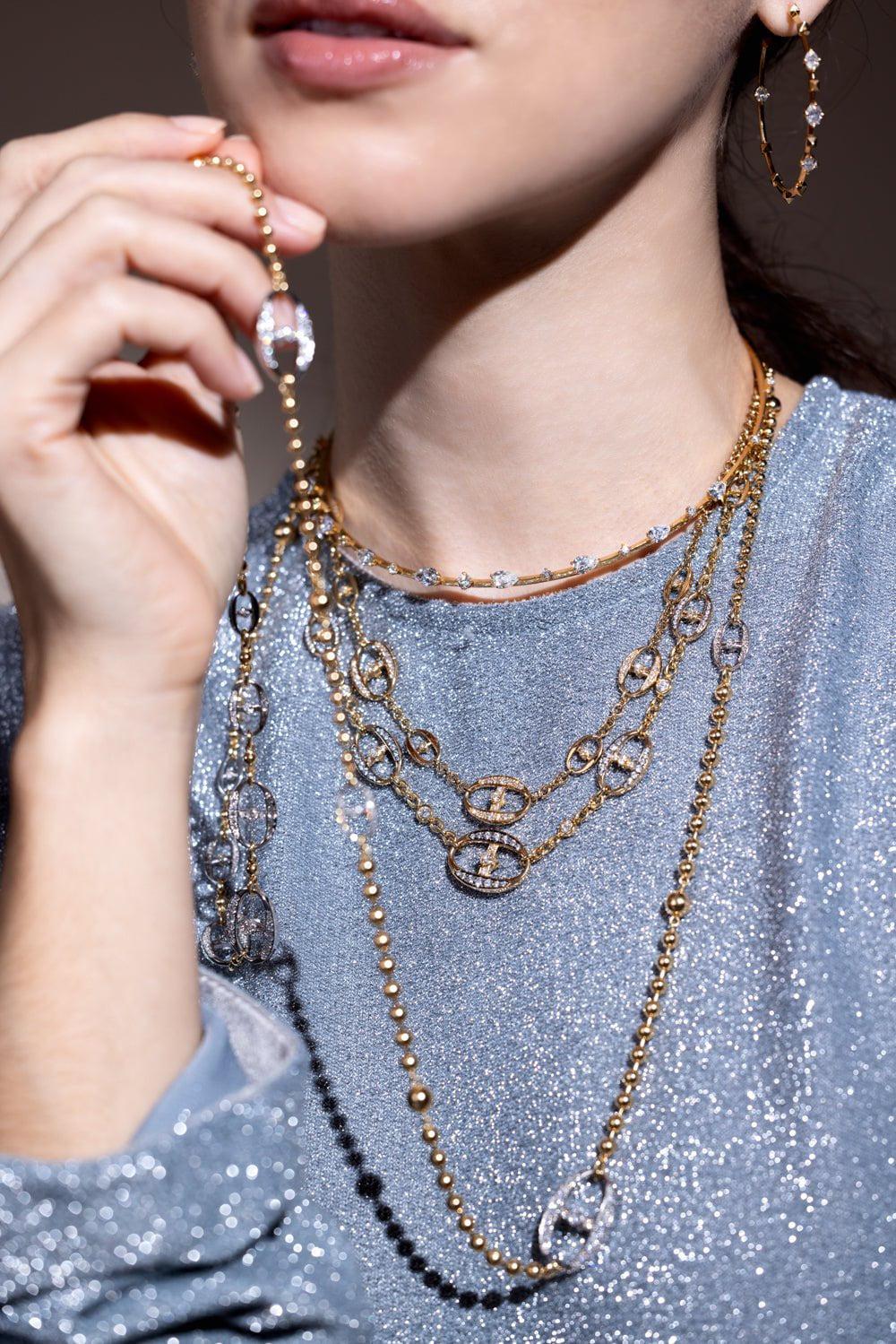 MARIANI-Phantom Necklace-YELLOW GOLD