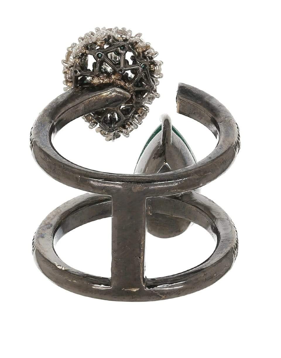 MARIANI-Alterego Emerald and Diamond Ring-WHITE GOLD