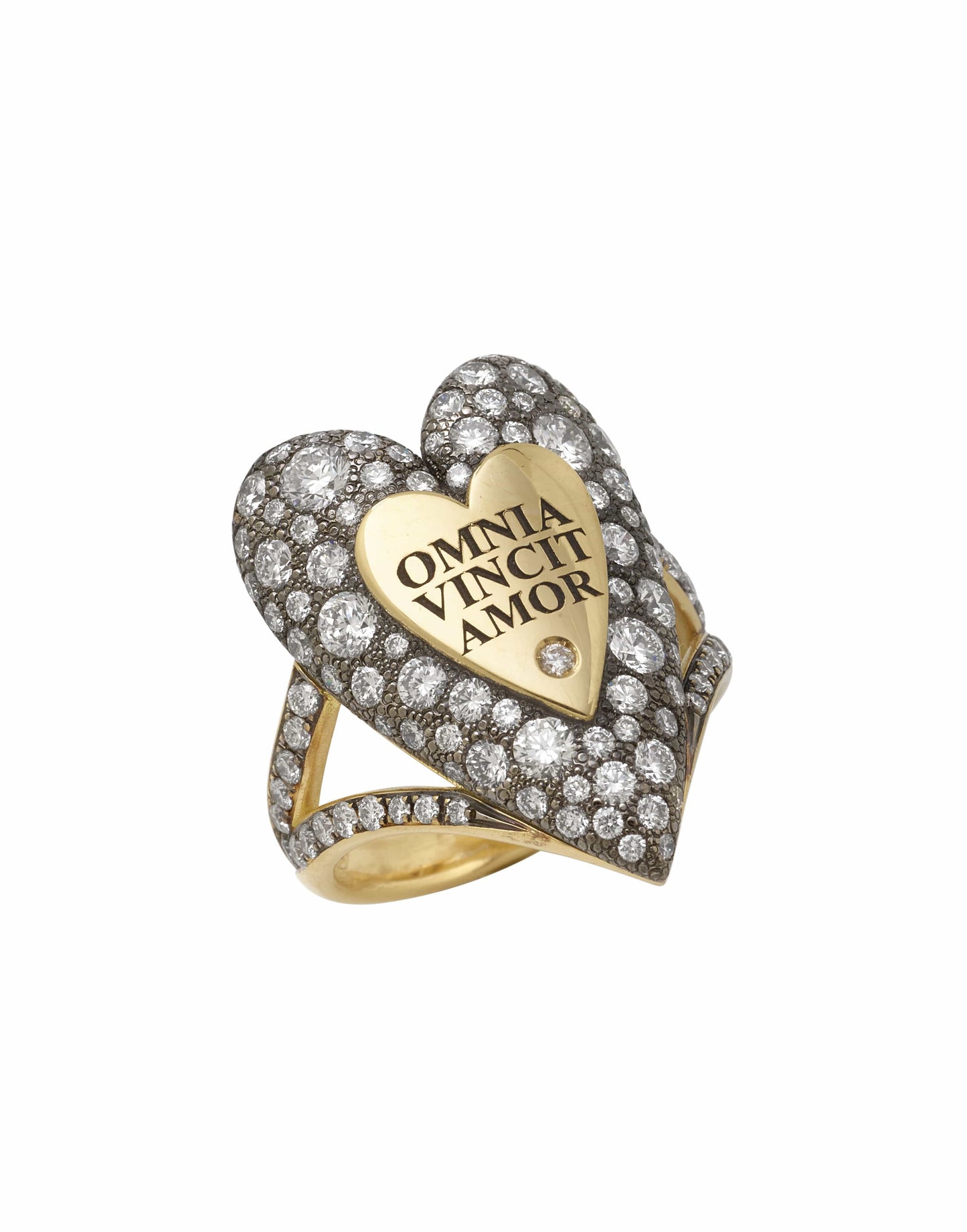 MARIANI-Omnia Vincit Amor Ring-YELLOW GOLD