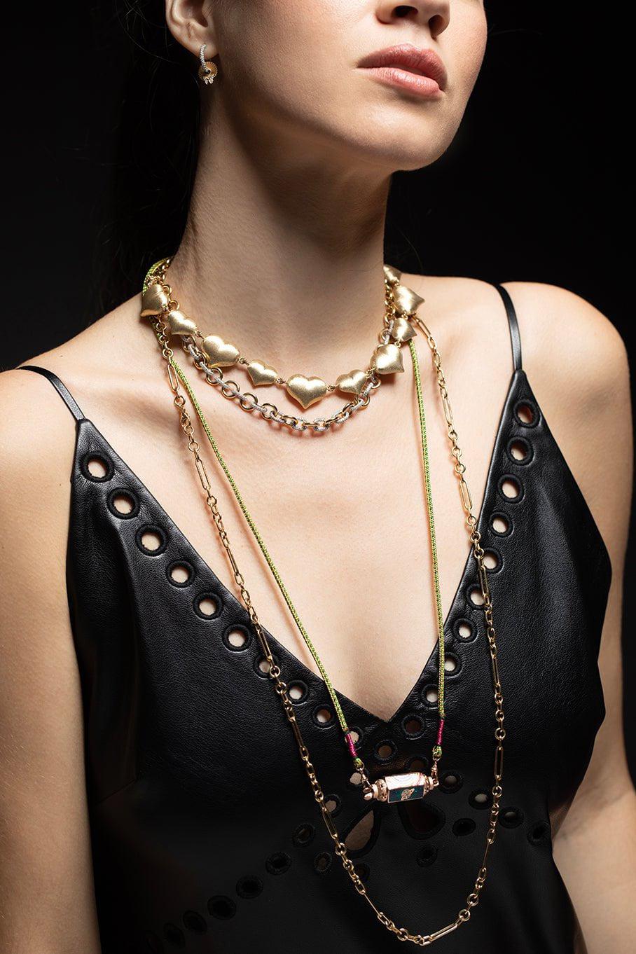 MARIE LICHTENBERG-Believe Locket Necklace-ROSE GOLD