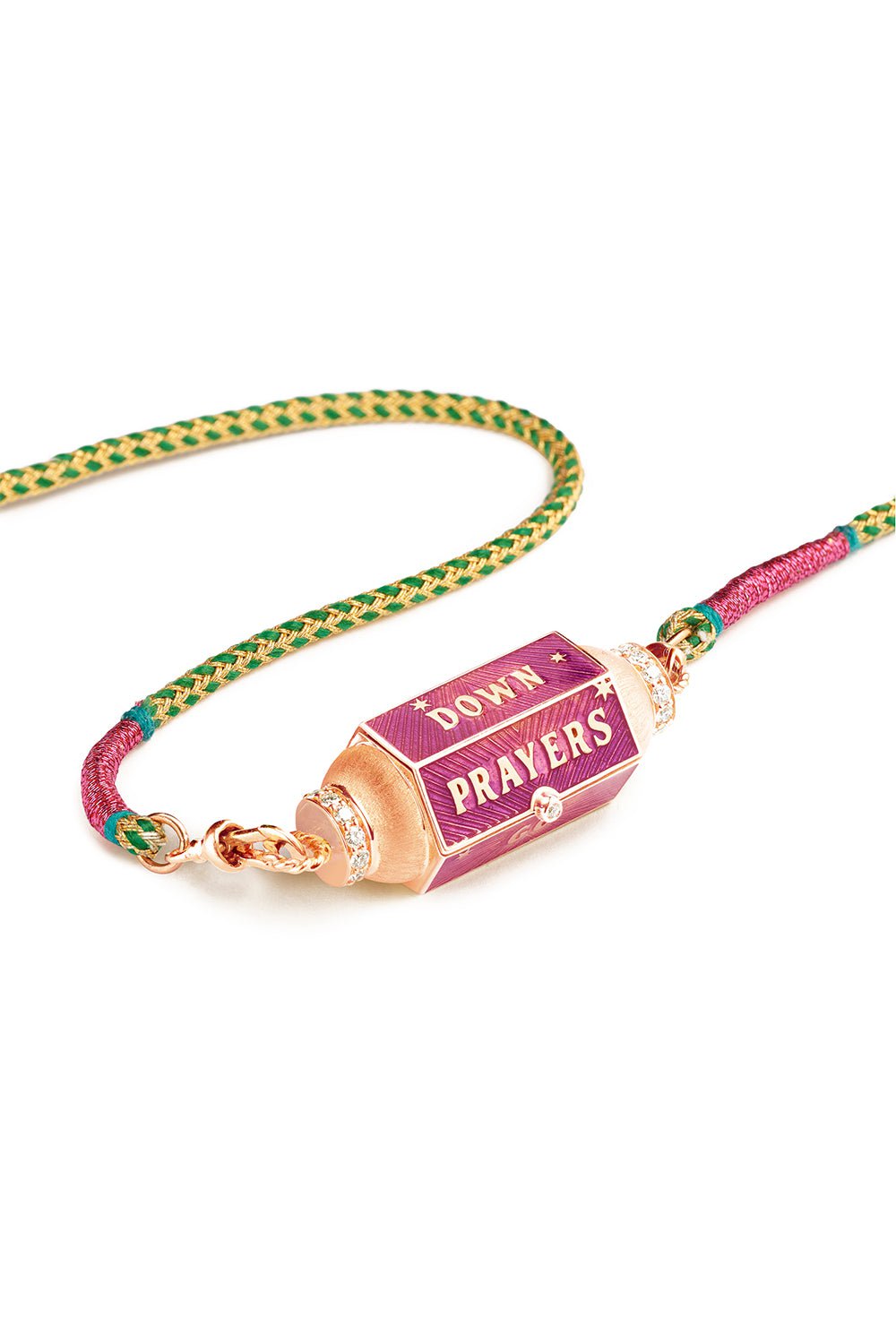 MARIE LICHTENBERG-Prayers Box Locket Necklace-ROSE GOLD