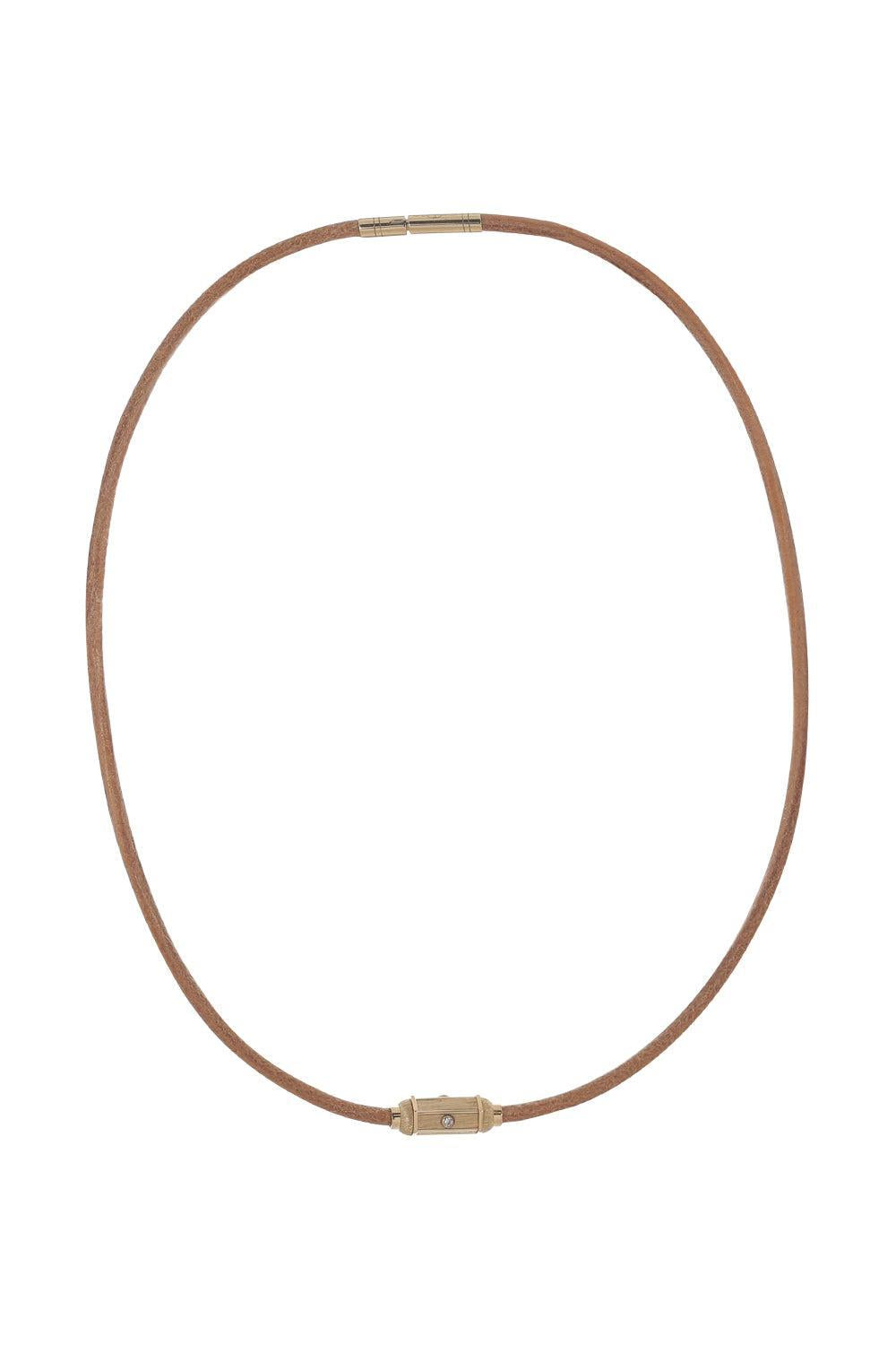  Diamond Micro Lasso Necklace-YELLOW GOLD-JEWELRYFINE JEWELNECKLACE O-MARIE LICHTENBERG 