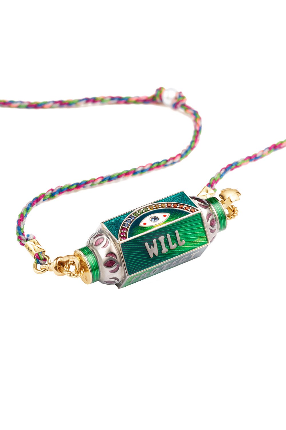 MARIE LICHTENBERG-Eye Will Protect You Necklace-YELLOW GOLD