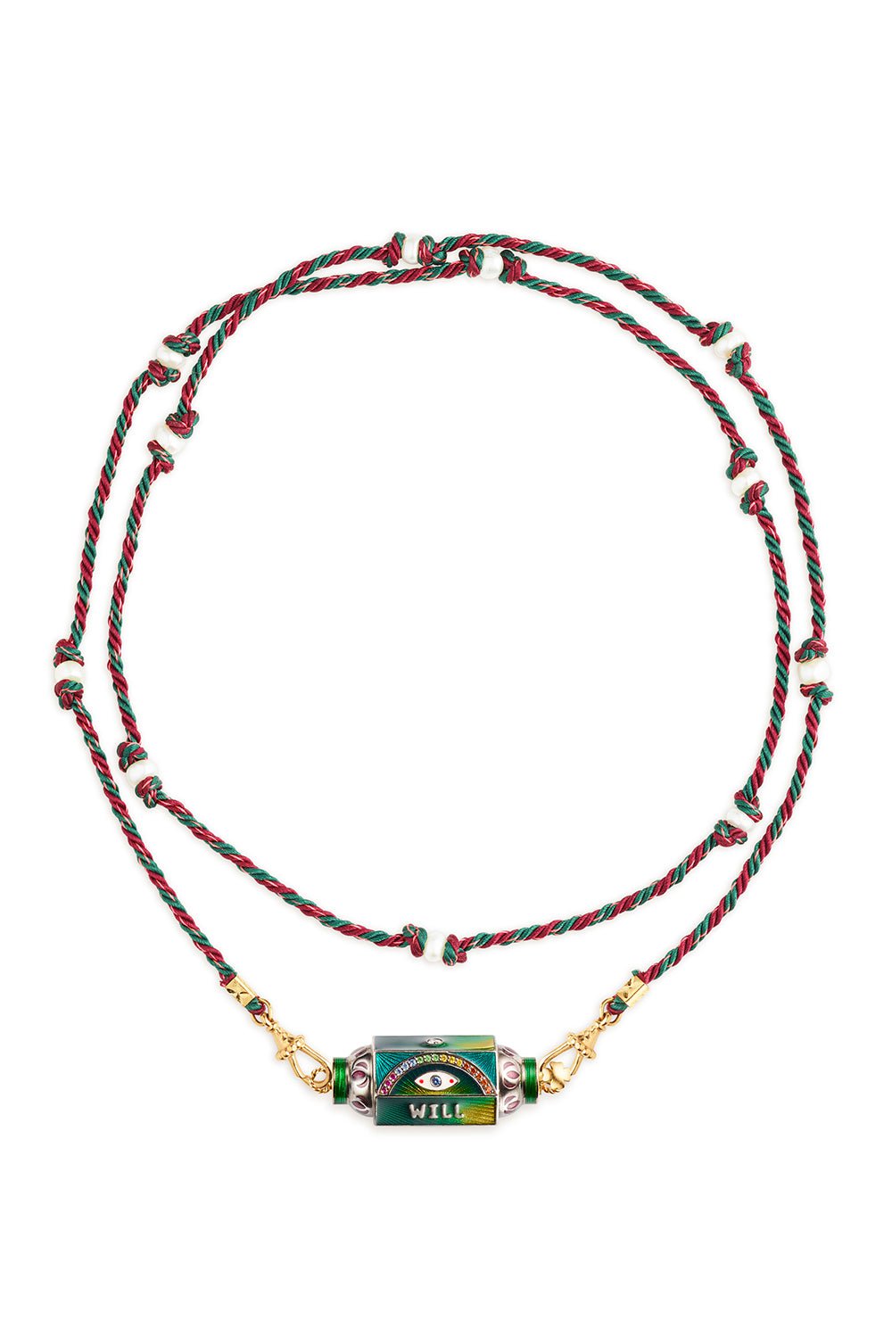 MARIE LICHTENBERG-Eye Will Protect You Necklace-YELLOW GOLD