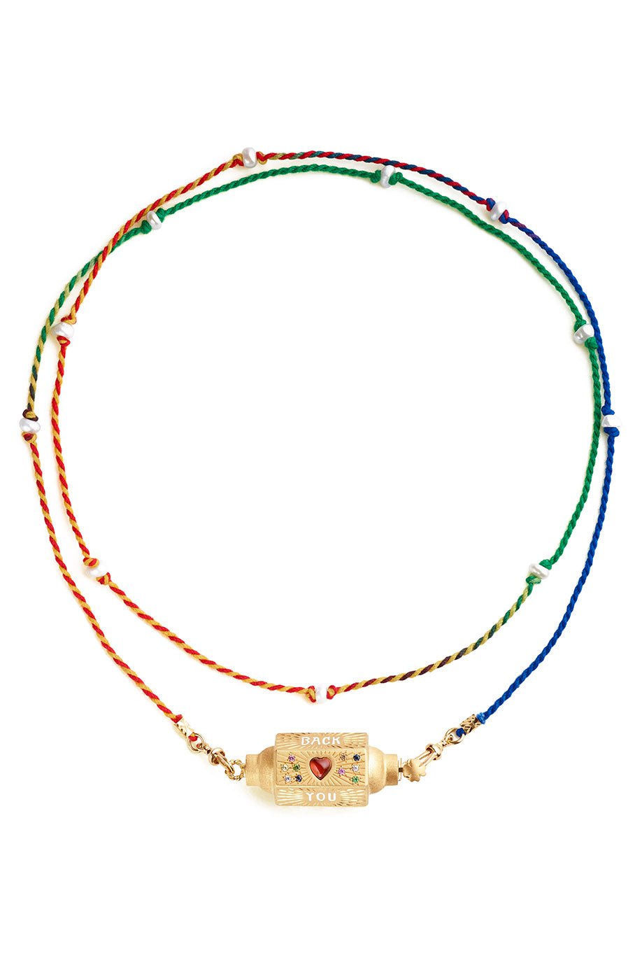 MARIE LICHTENBERG-Heart Locket Necklace-YELLOW GOLD